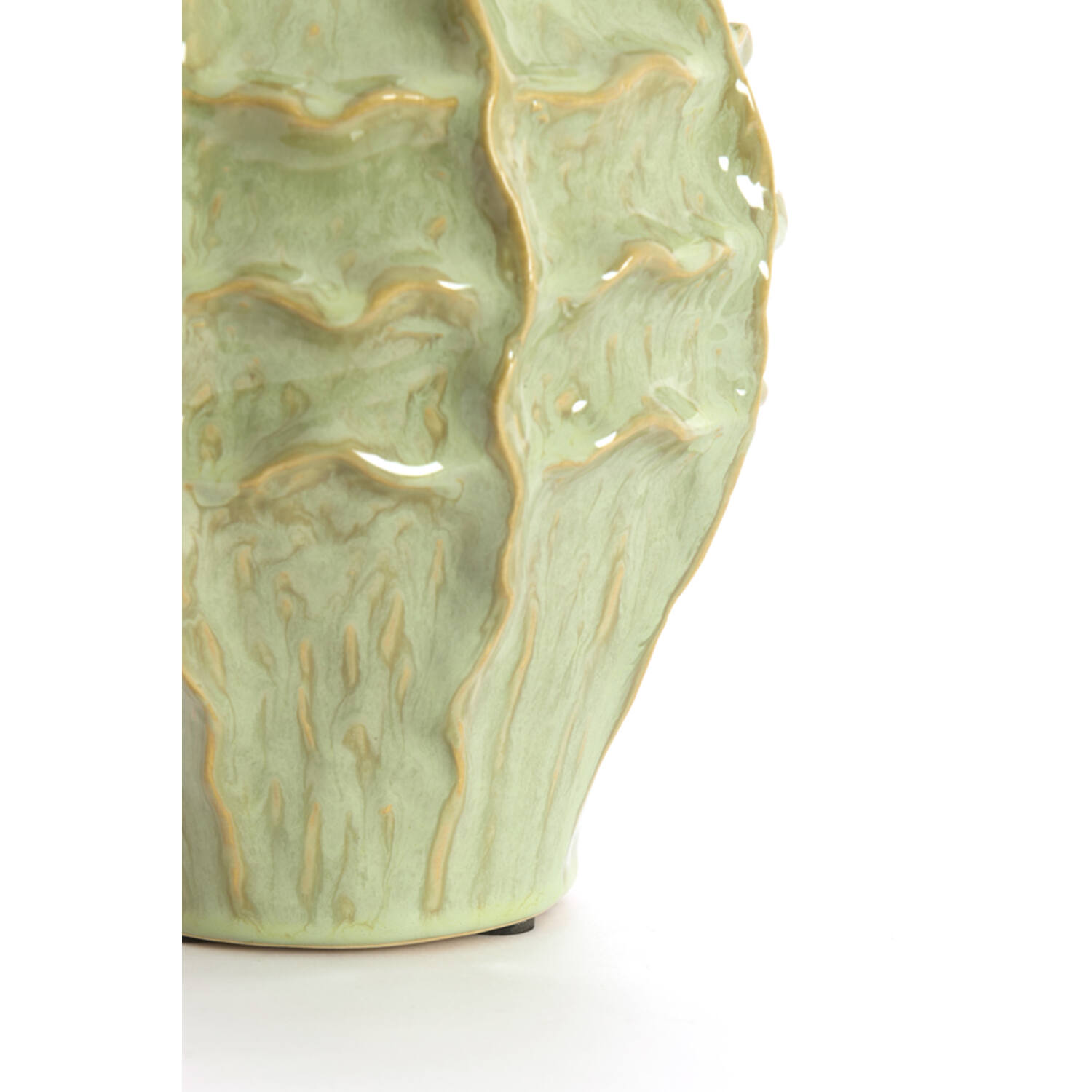 Vase deco Ø19x25 cm LOSETO ceramics green