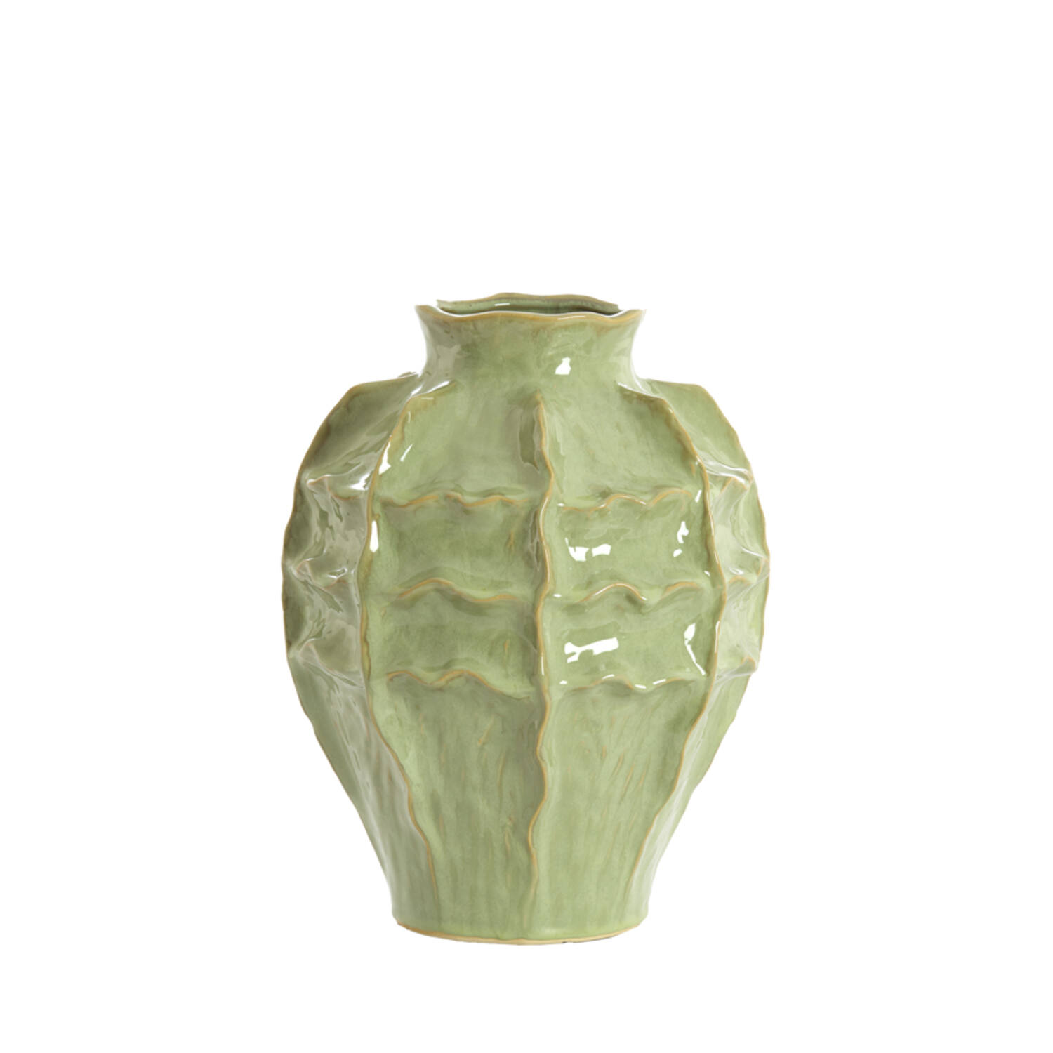 Vase deco Ø26x35 cm LOSETO ceramics green