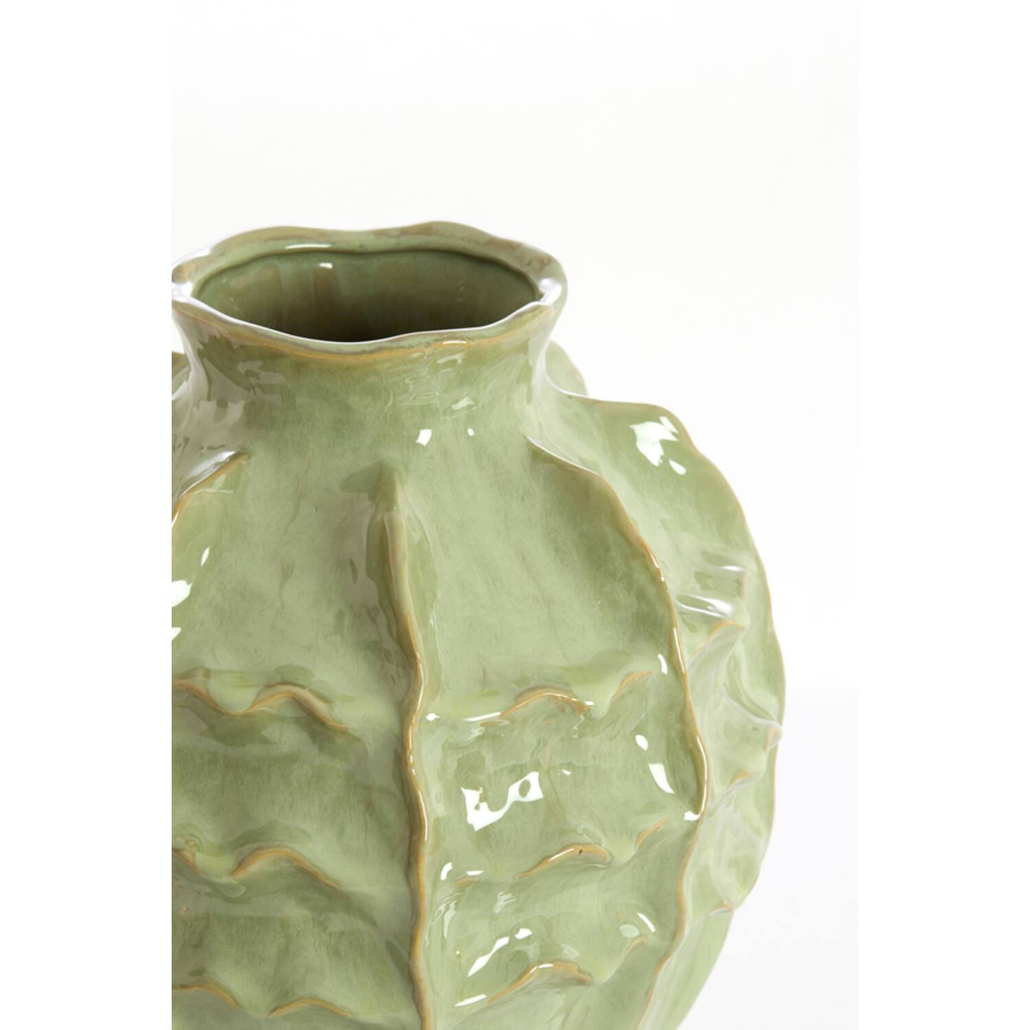 Vase deco Ø26x35 cm LOSETO ceramics green
