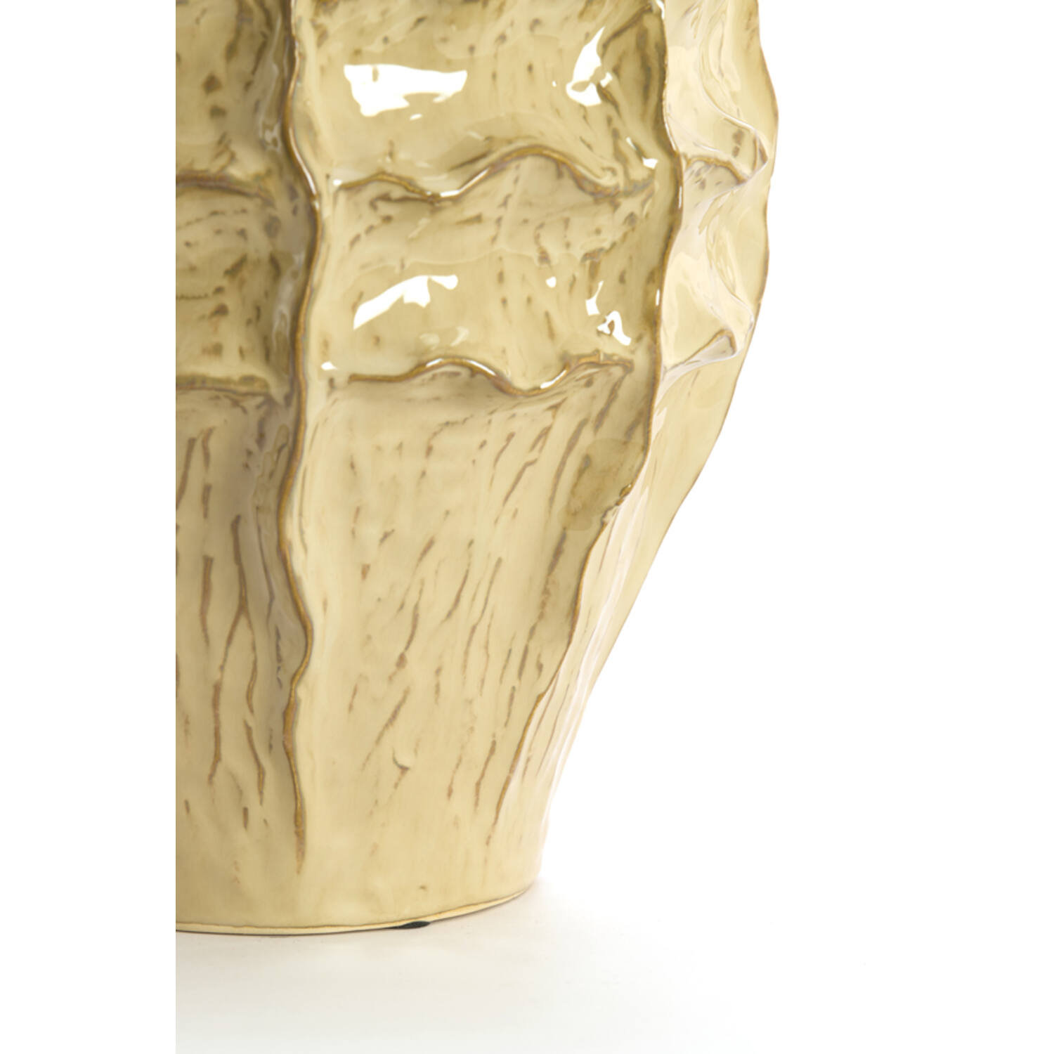 Vase deco Ø26x35 cm LOSETO ceramics light brown