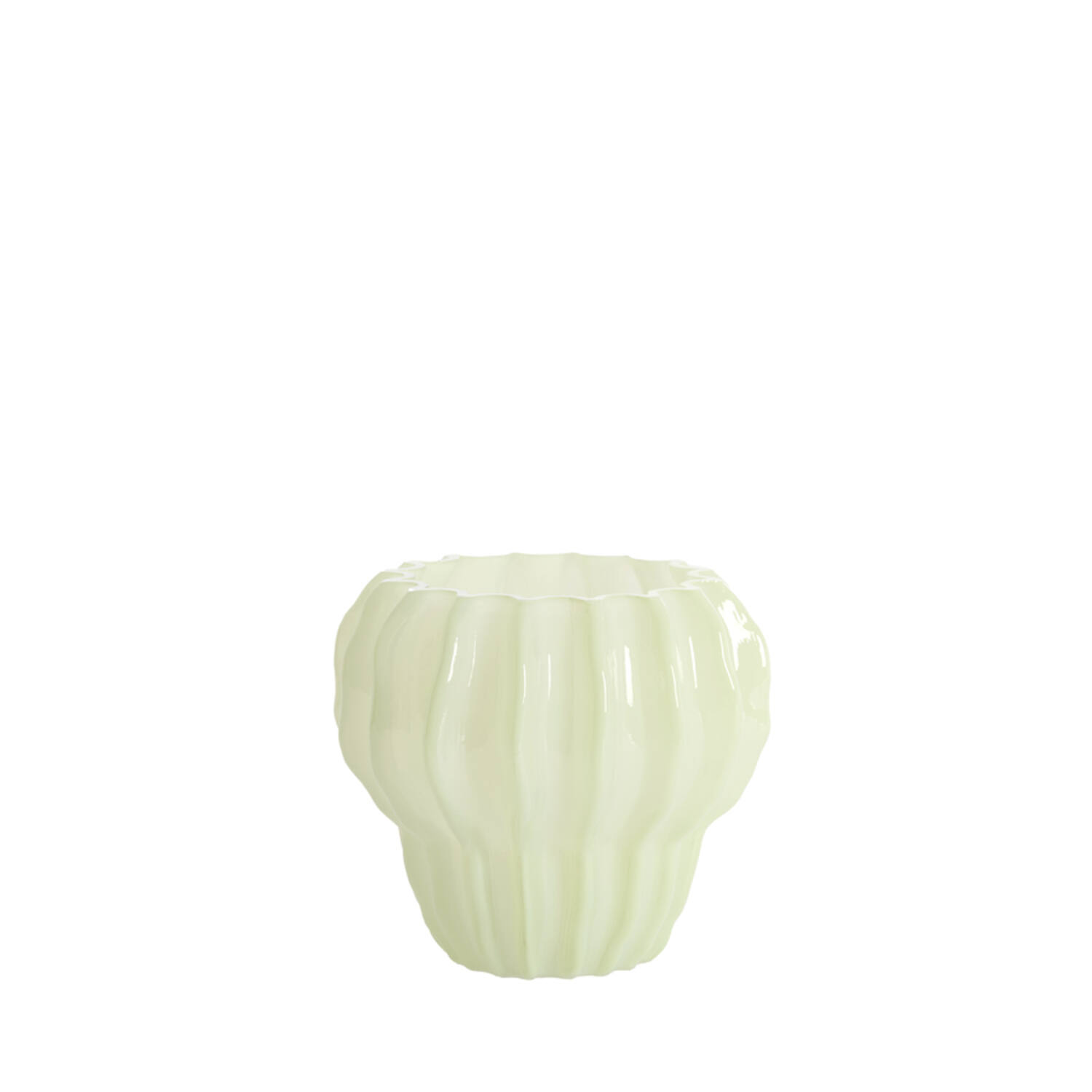 Vase Ø17,5x16 cm RODENGO glass mint green