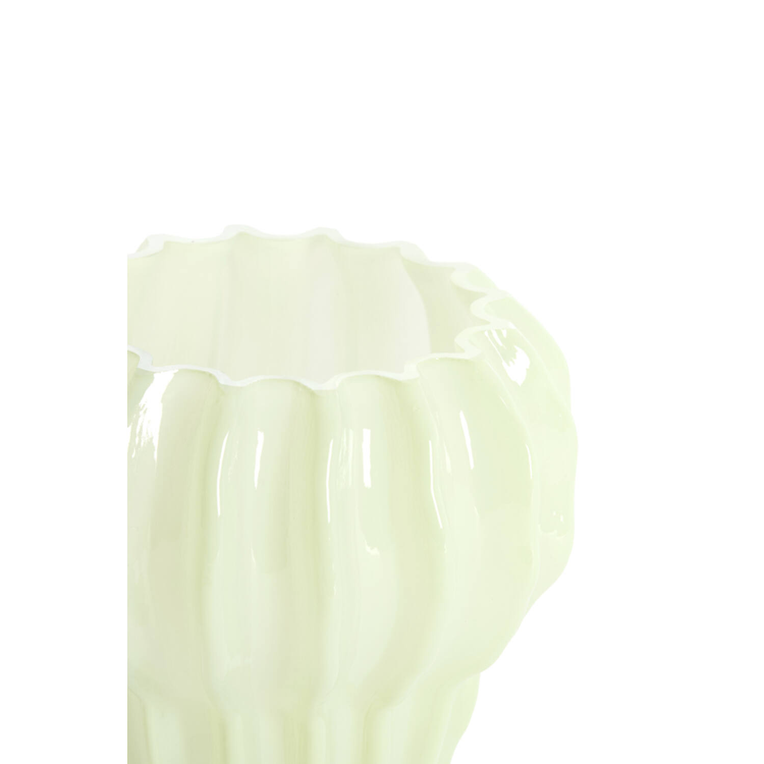 Vase Ø17,5x16 cm RODENGO glass mint green