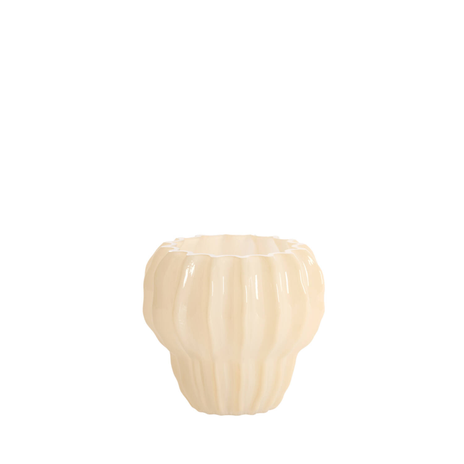Vase Ø17,5x16 cm RODENGO glass peach