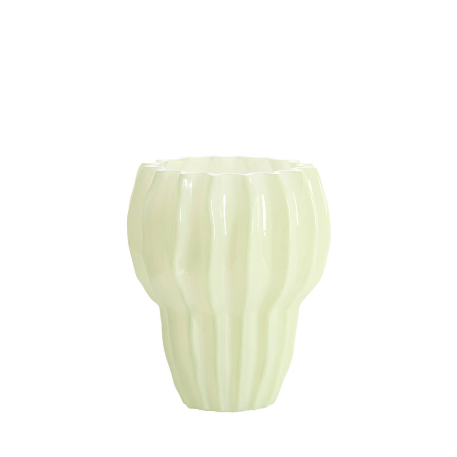 Vase Ø20x24 cm RODENGO glass mint green