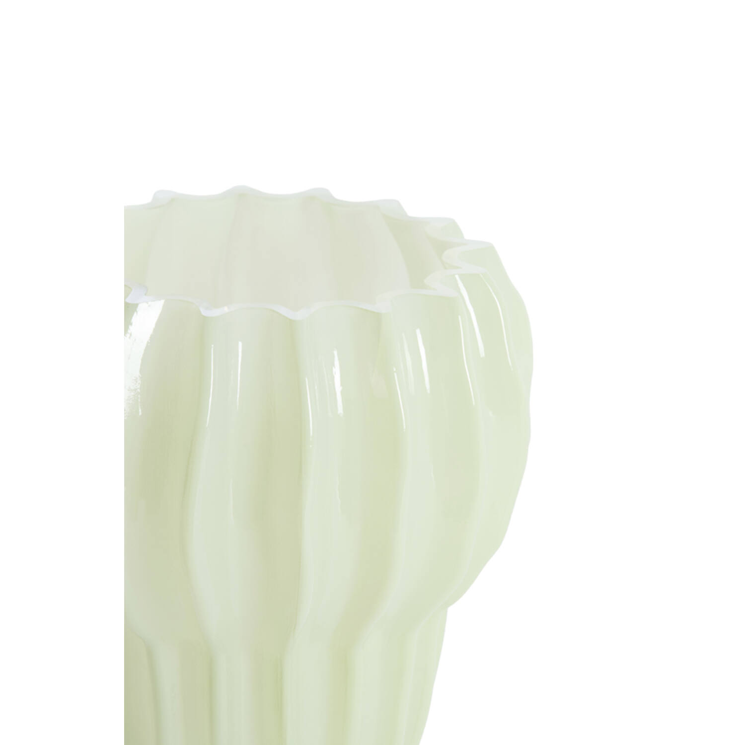 Vase Ø20x24 cm RODENGO glass mint green