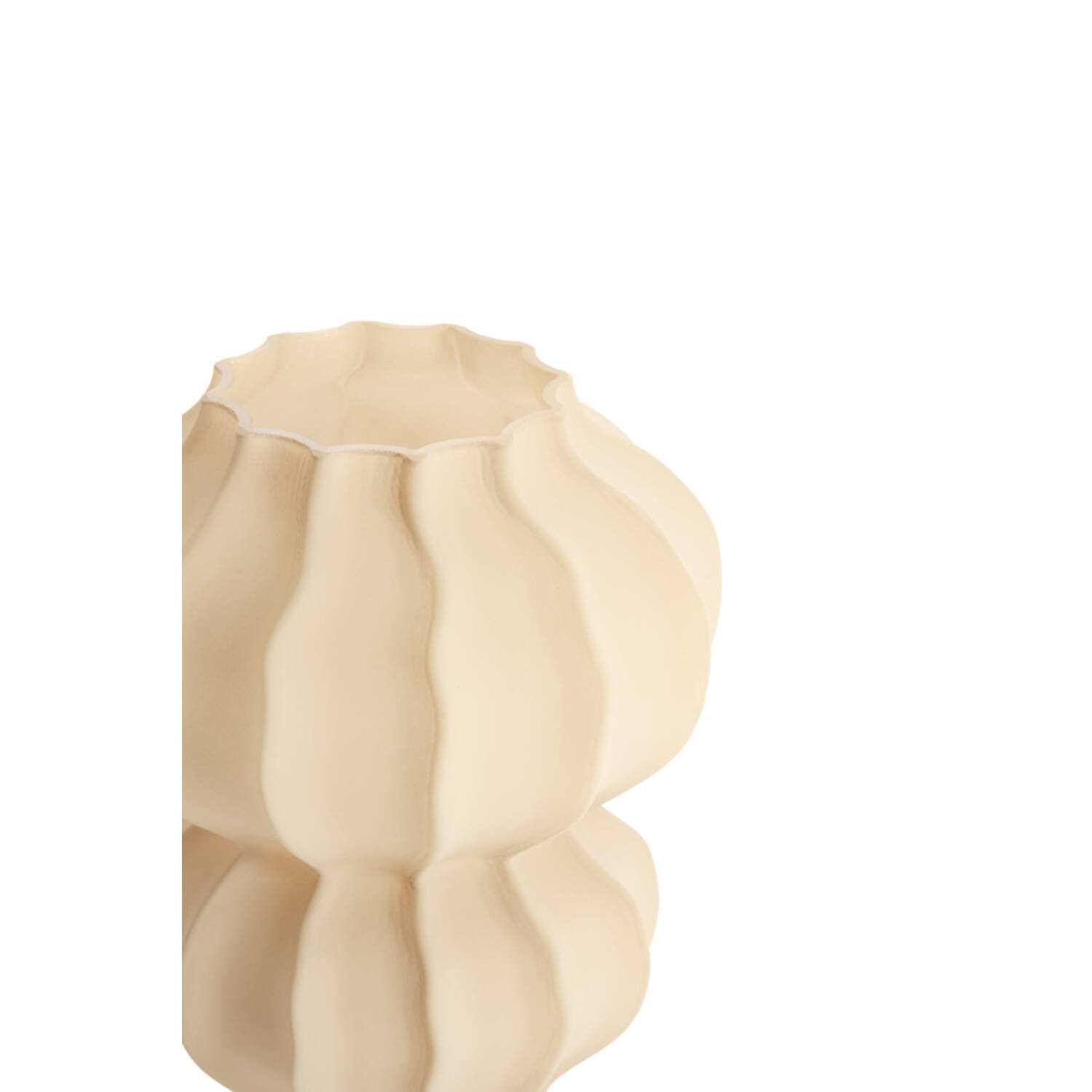 Vase Ø16x18,5 cm MARANZA glass matt sand