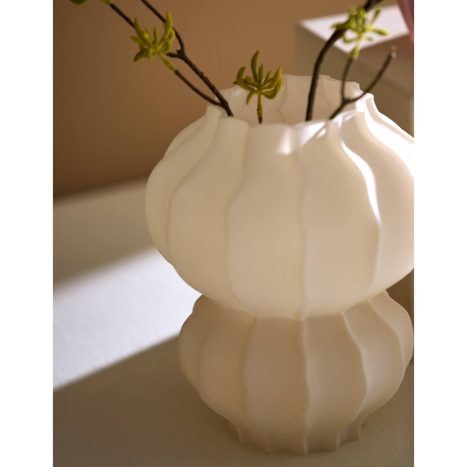 Vase Ø16x18,5 cm MARANZA glass matt sand