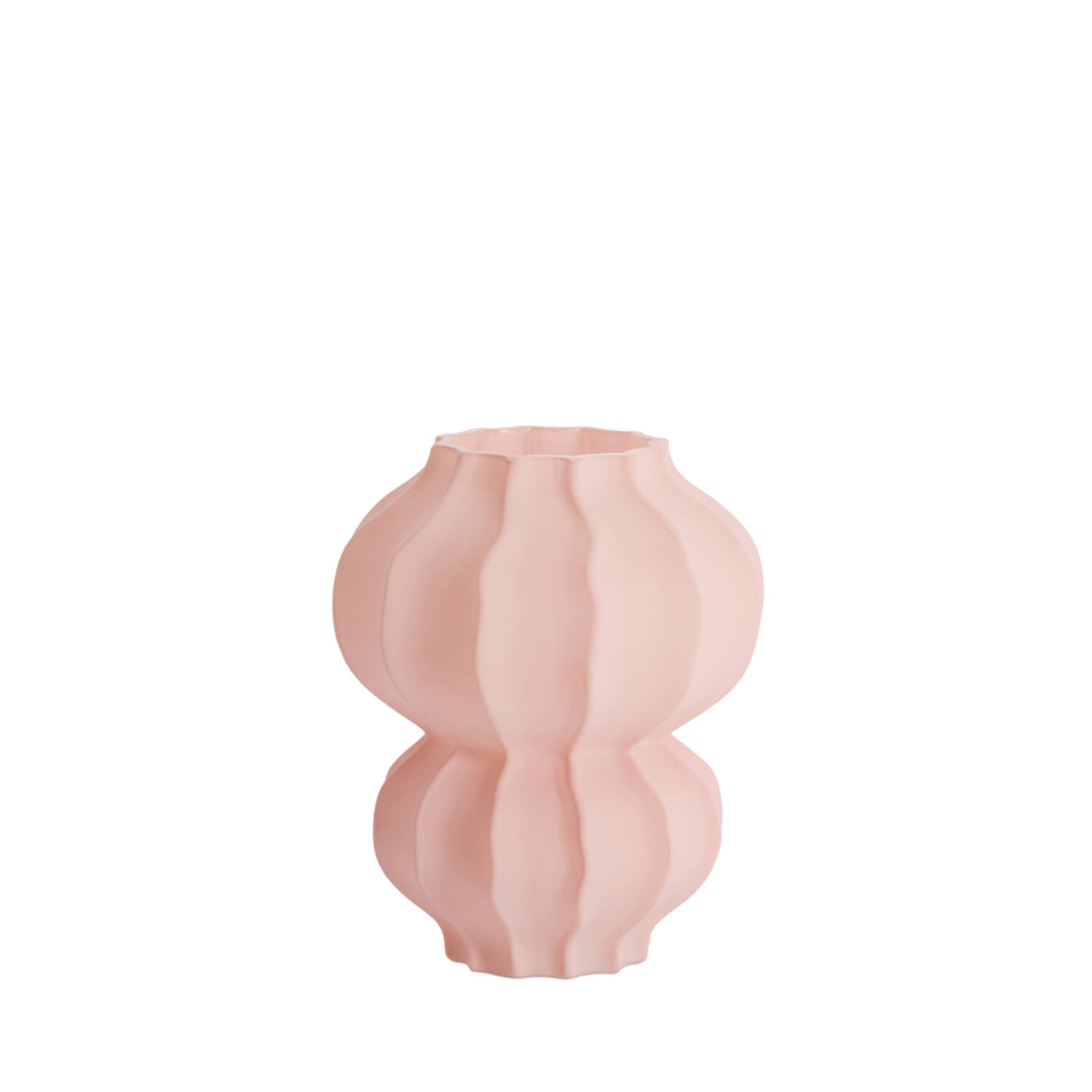 Vase Ø16x18,5 cm MARANZA glass matt pink