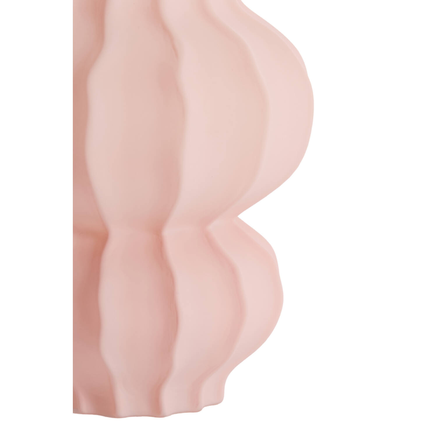 Vase Ø16x18,5 cm MARANZA glass matt pink