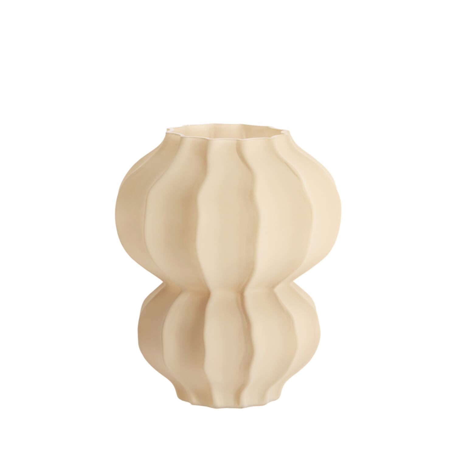Vase Ø20x23 cm MARANZA glass matt sand