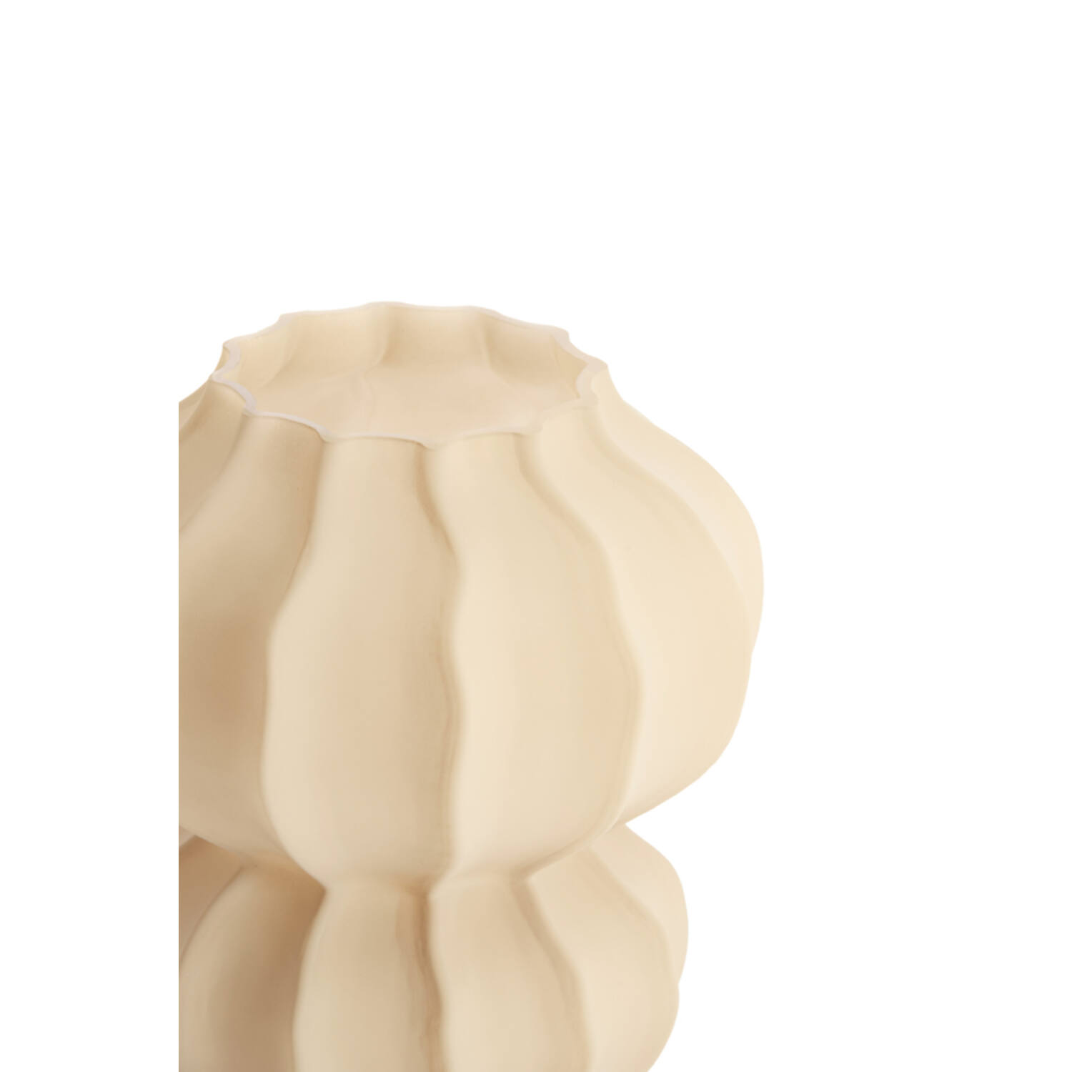 Vase Ø20x23 cm MARANZA glass matt sand