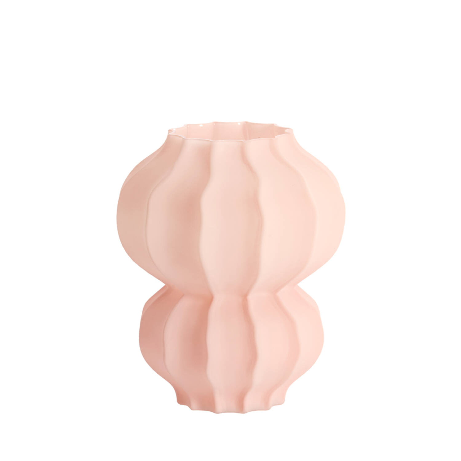 Vase Ø20x23 cm MARANZA glass matt pink