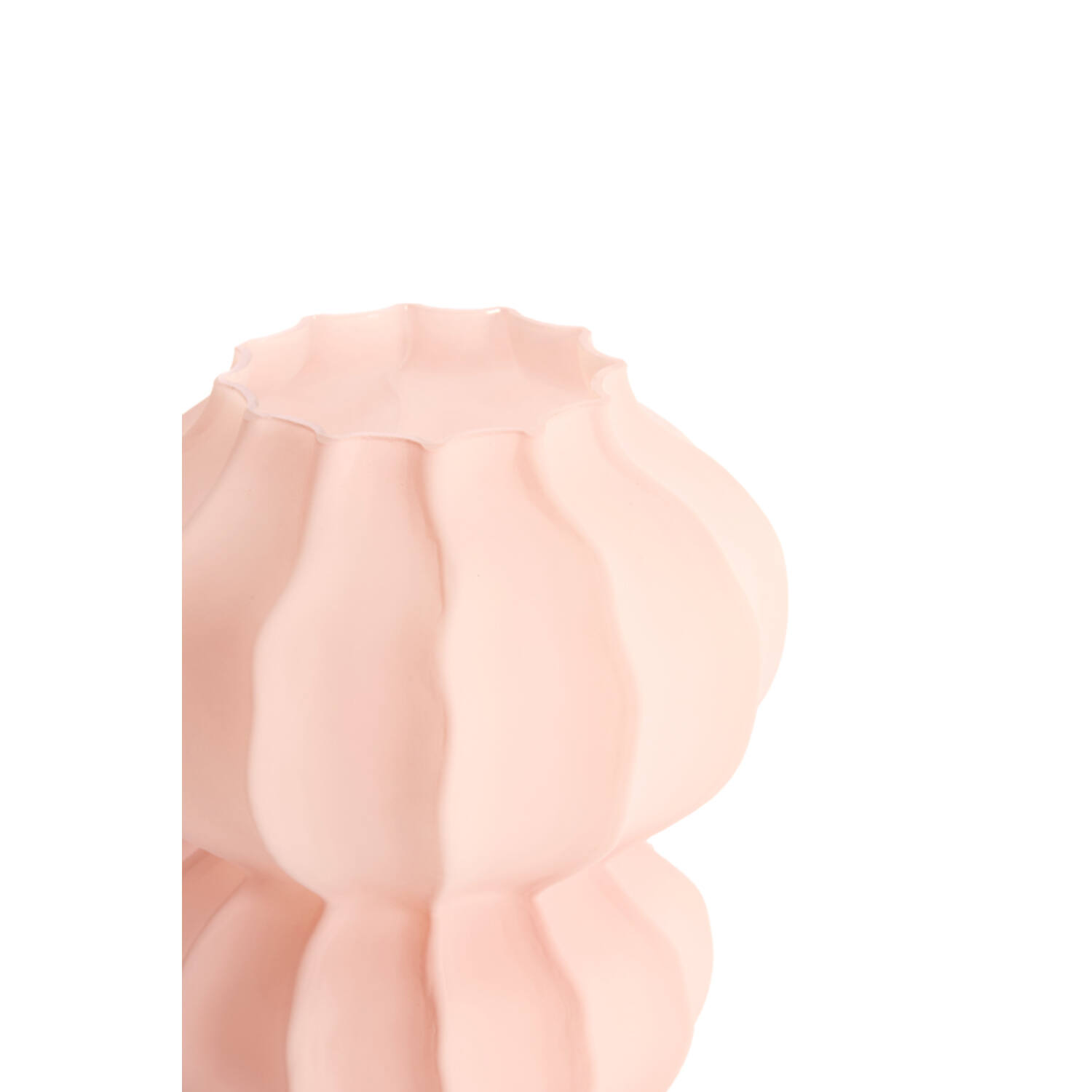 Vase Ø20x23 cm MARANZA glass matt pink