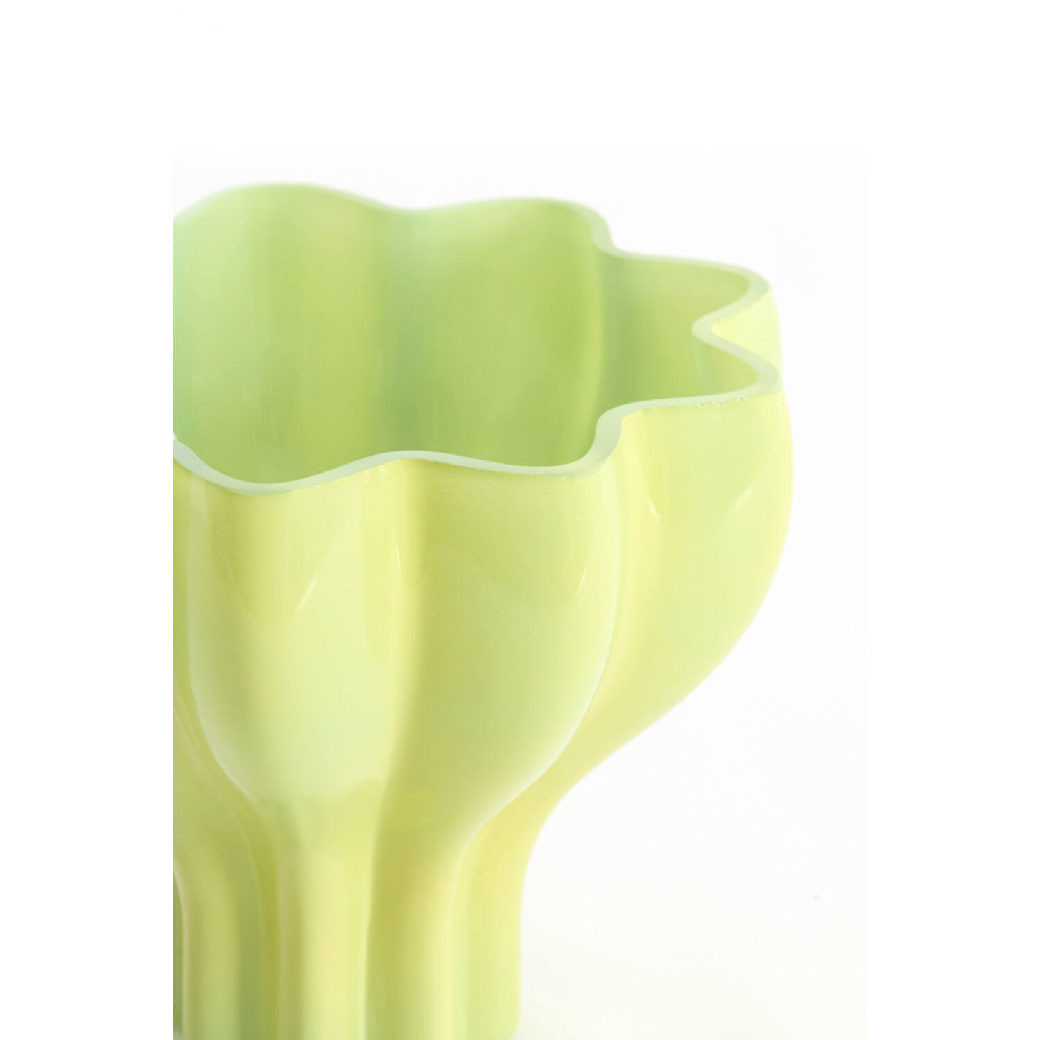 Vase Ø20x15,5 cm LUSON glass light green+mint