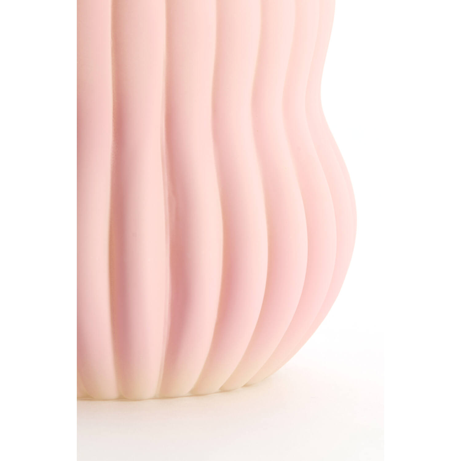 Vase Ø15x13,5 cm VELTURNO glass matt pink+yellow