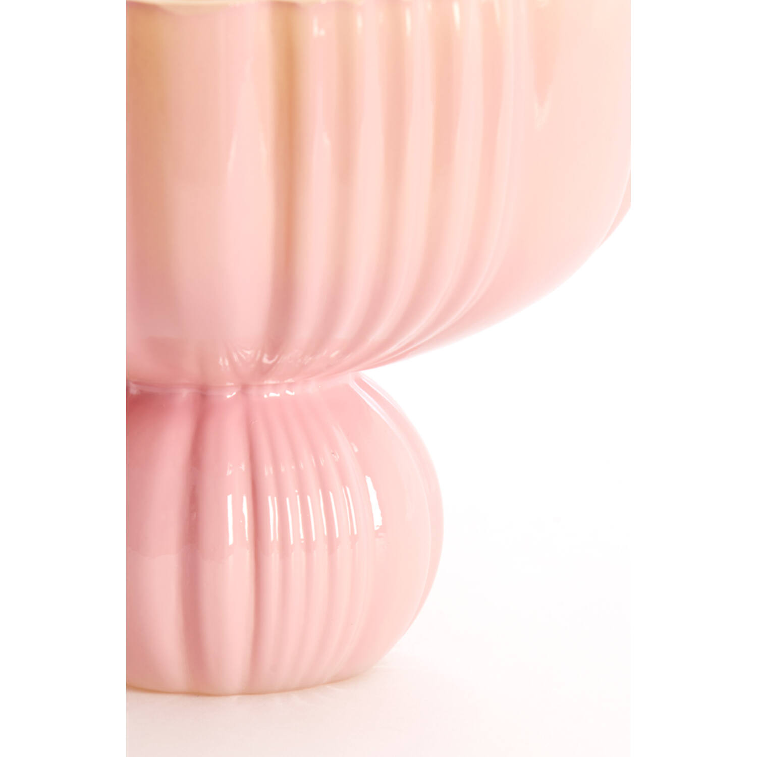 Vase Ø17,5x15 cm MAZZIN glass pink+yellow