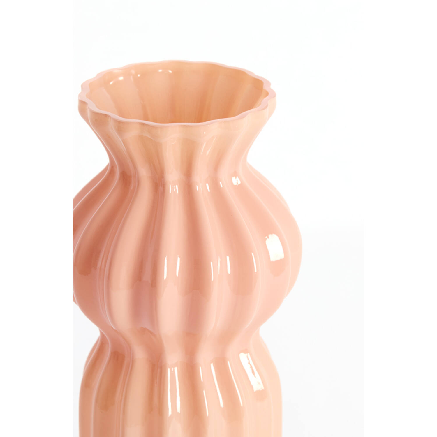 Vase Ø14x28 cm TERENTO glass pink