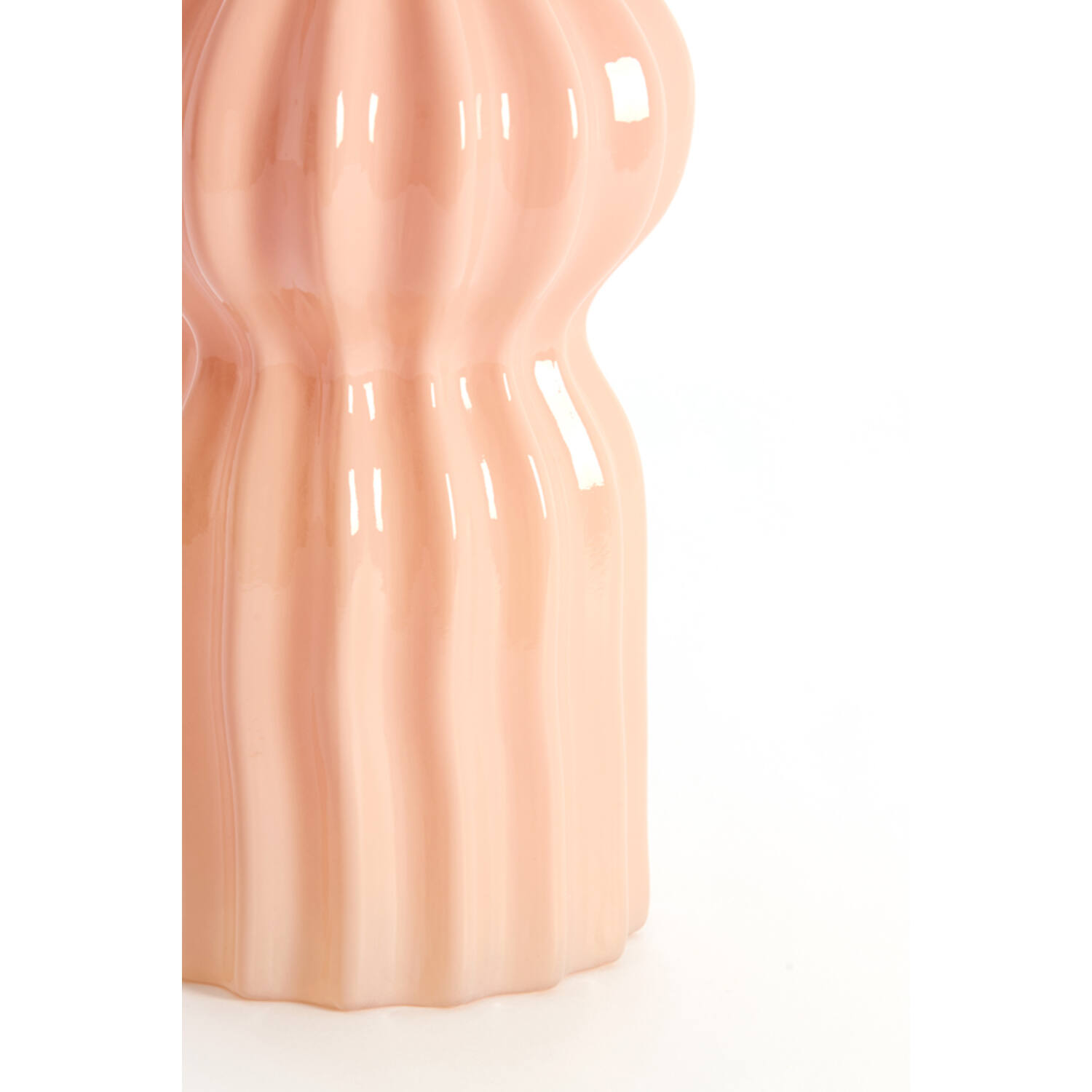 Vase Ø14x28 cm TERENTO glass pink