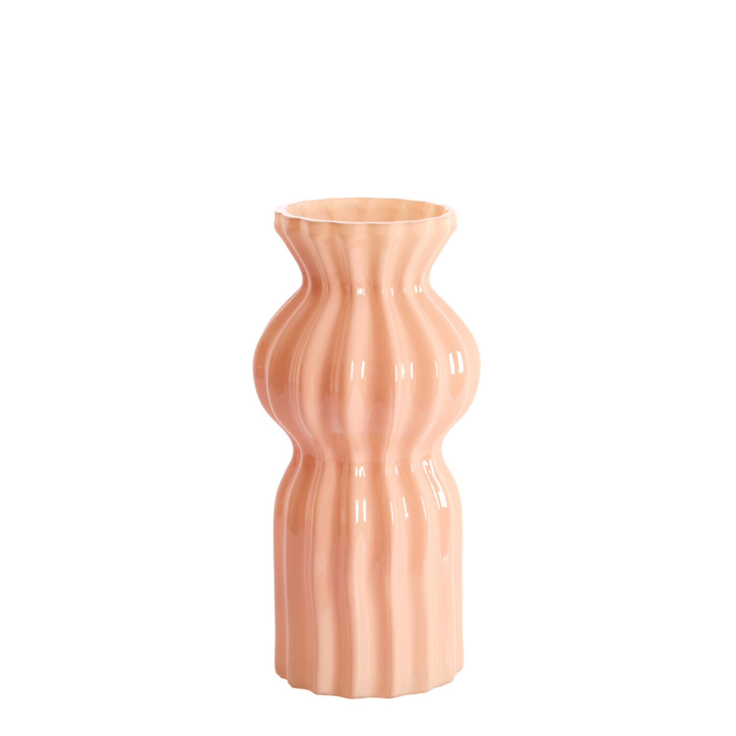 Vase Ø16x33,5 cm TERENTO glass pink