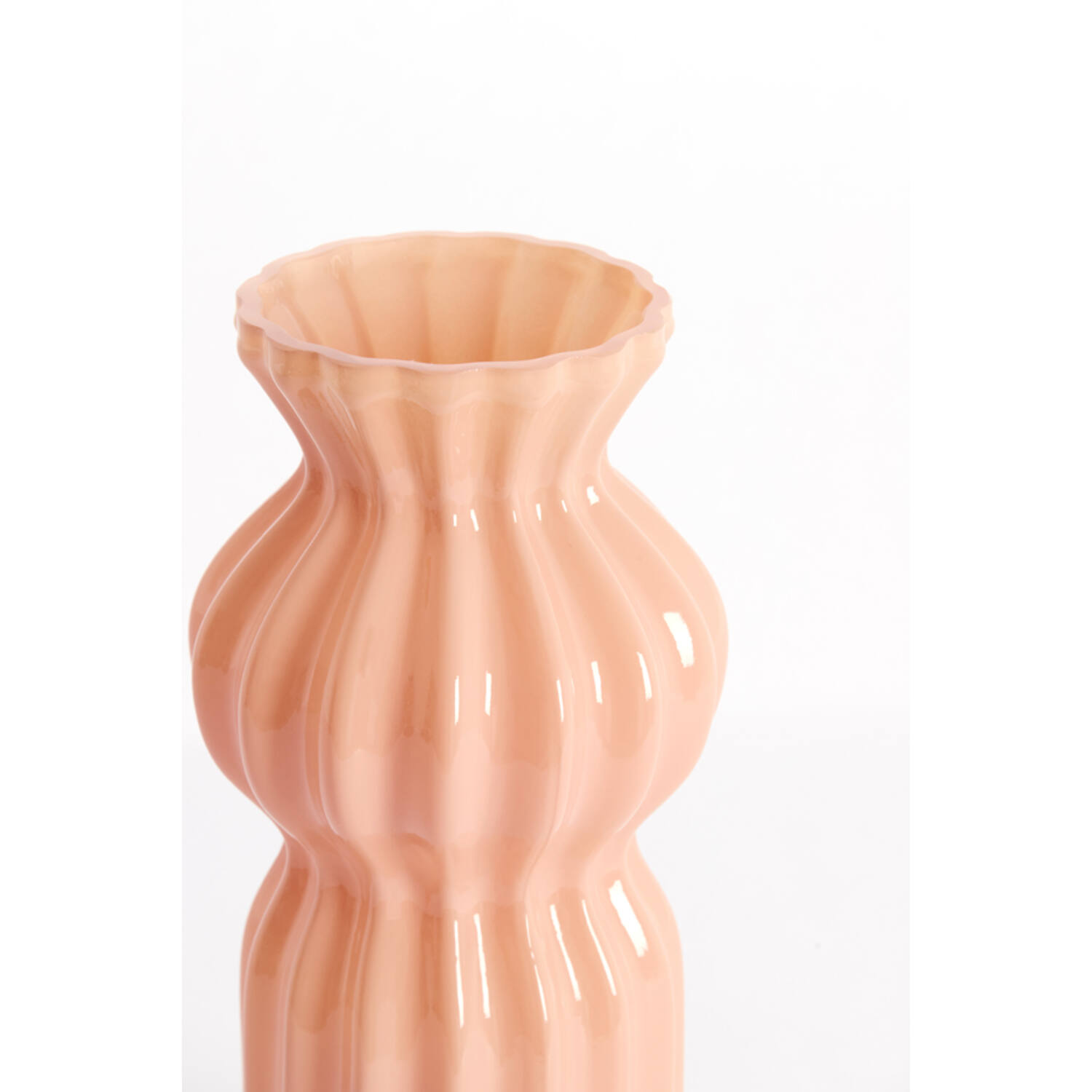 Vase Ø16x33,5 cm TERENTO glass pink