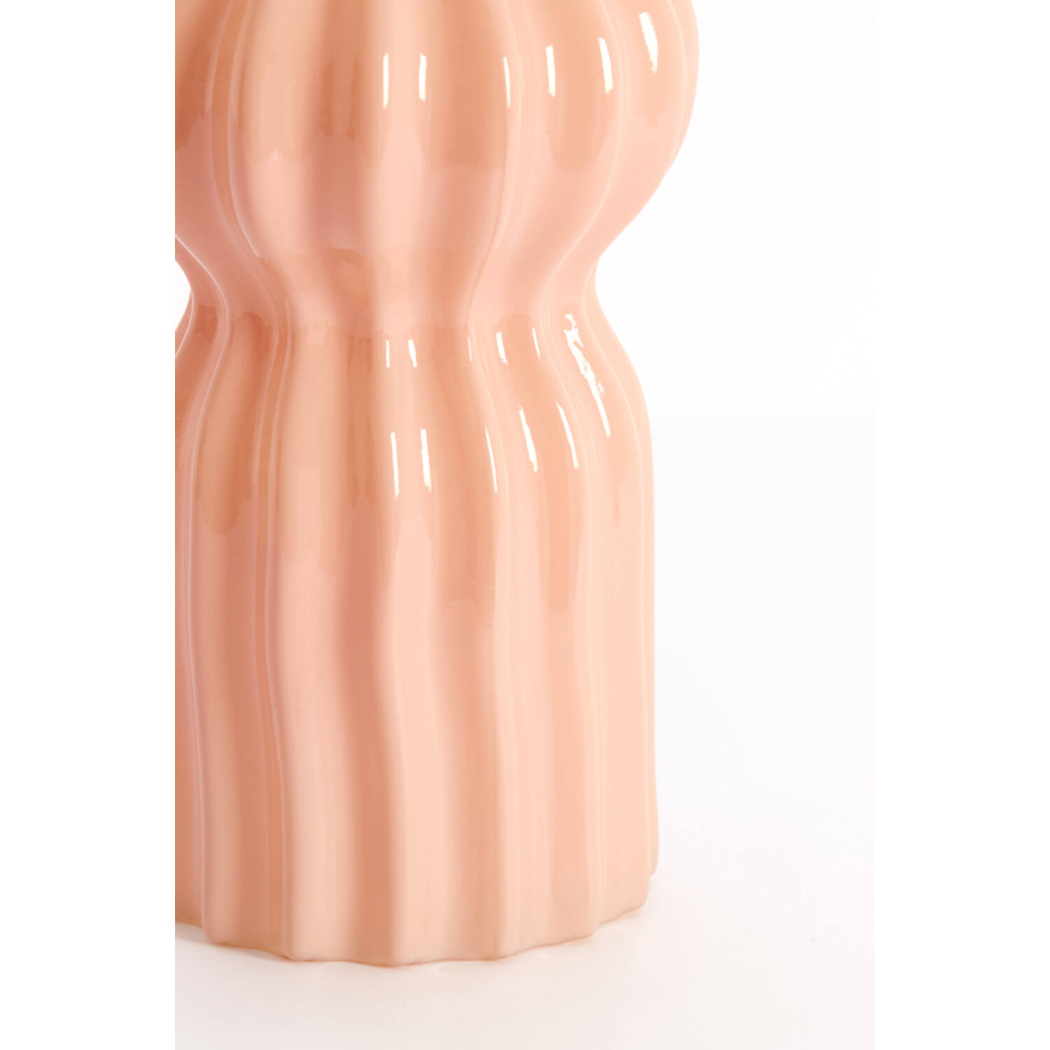 Vase Ø16x33,5 cm TERENTO glass pink