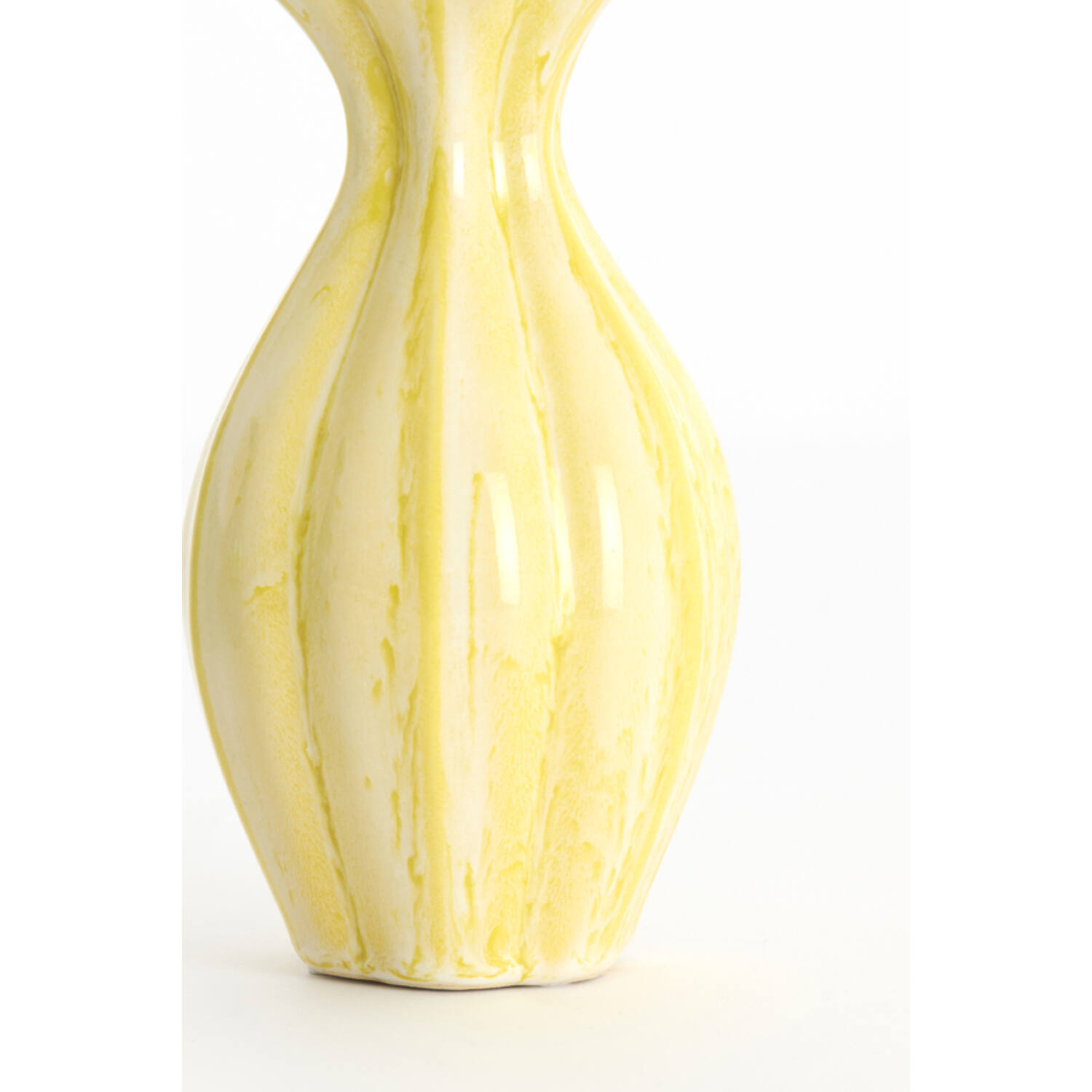 Vase deco Ø8,5x15,5 cm SHIREL ceramics yellow