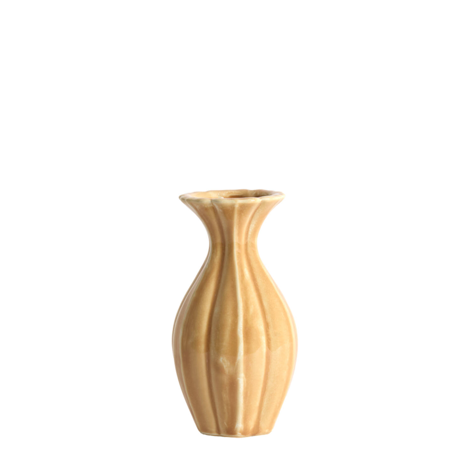 Vase deco Ø8,5x15,5 cm SHIREL ceramics orange