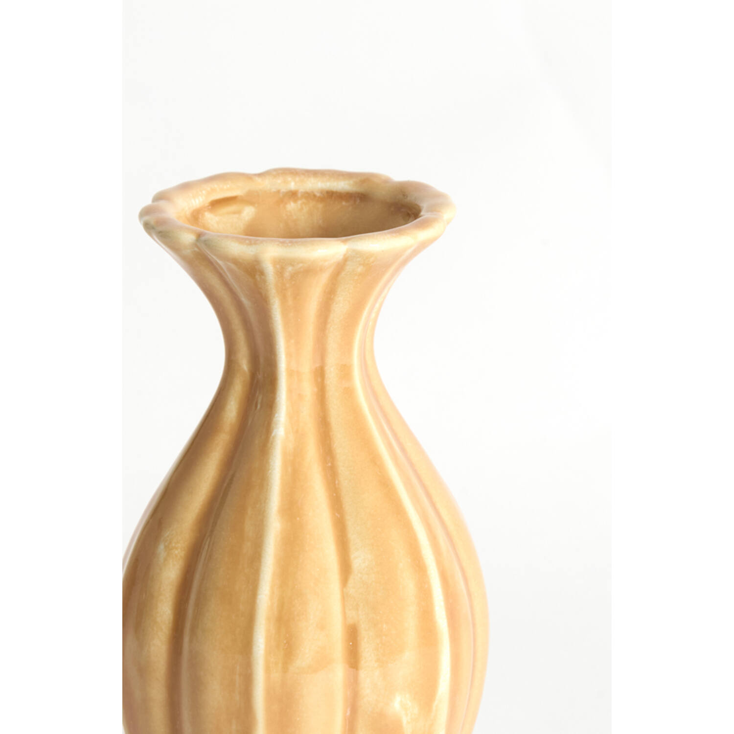 Vase deco Ø8,5x15,5 cm SHIREL ceramics orange