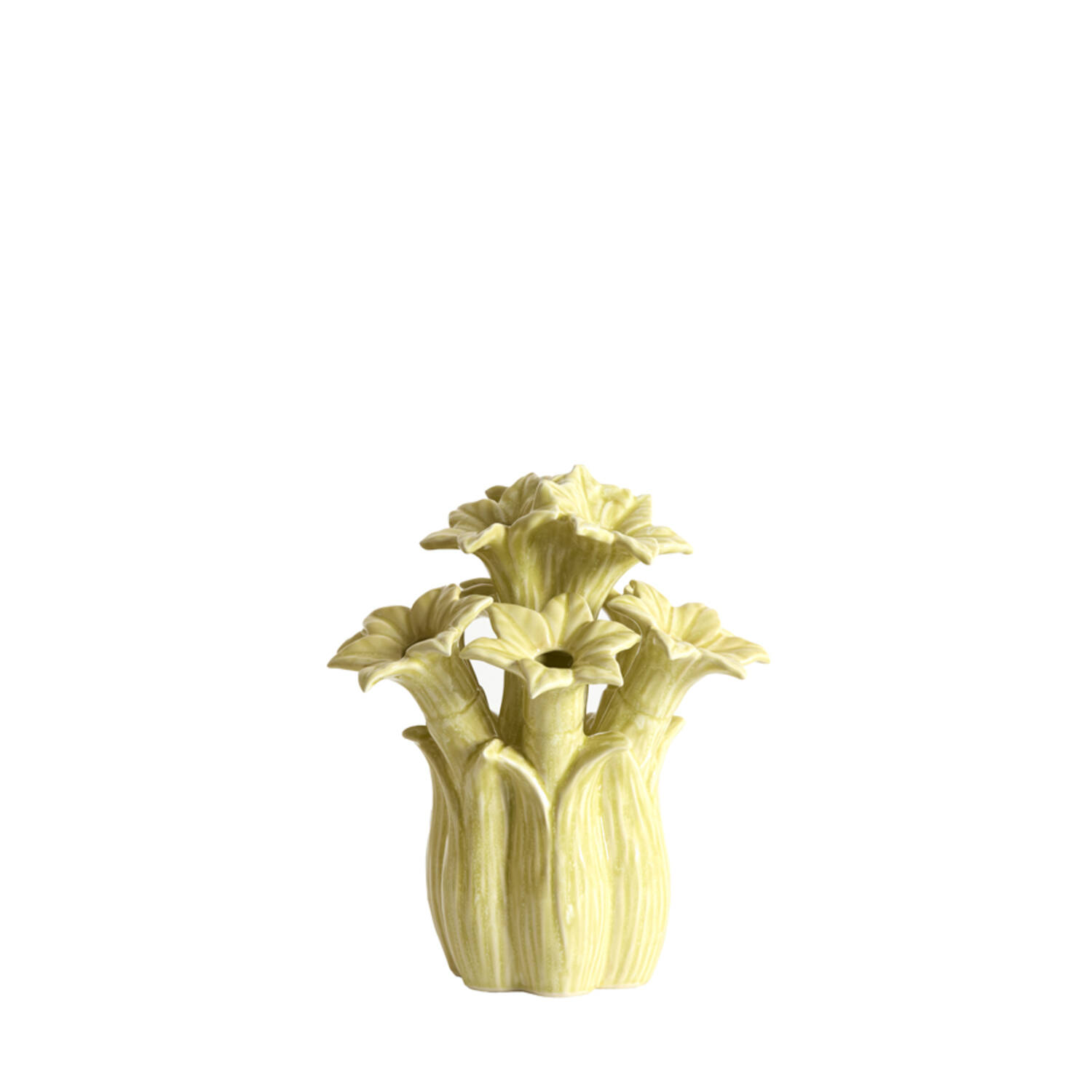 Vase deco Ø21,5x23,5 cm SAMPAGA ceramics yellow-green