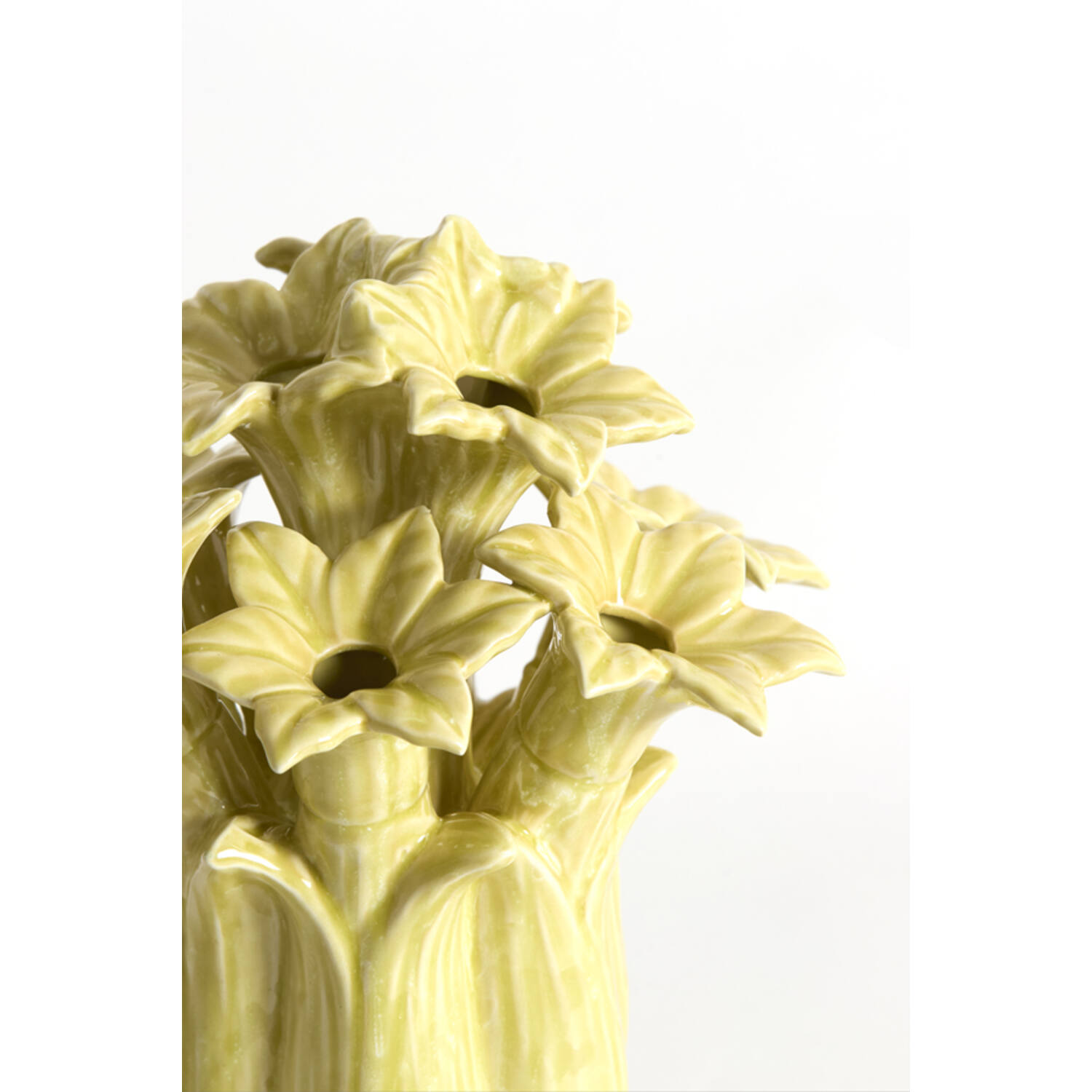 Vase deco Ø21,5x23,5 cm SAMPAGA ceramics yellow-green