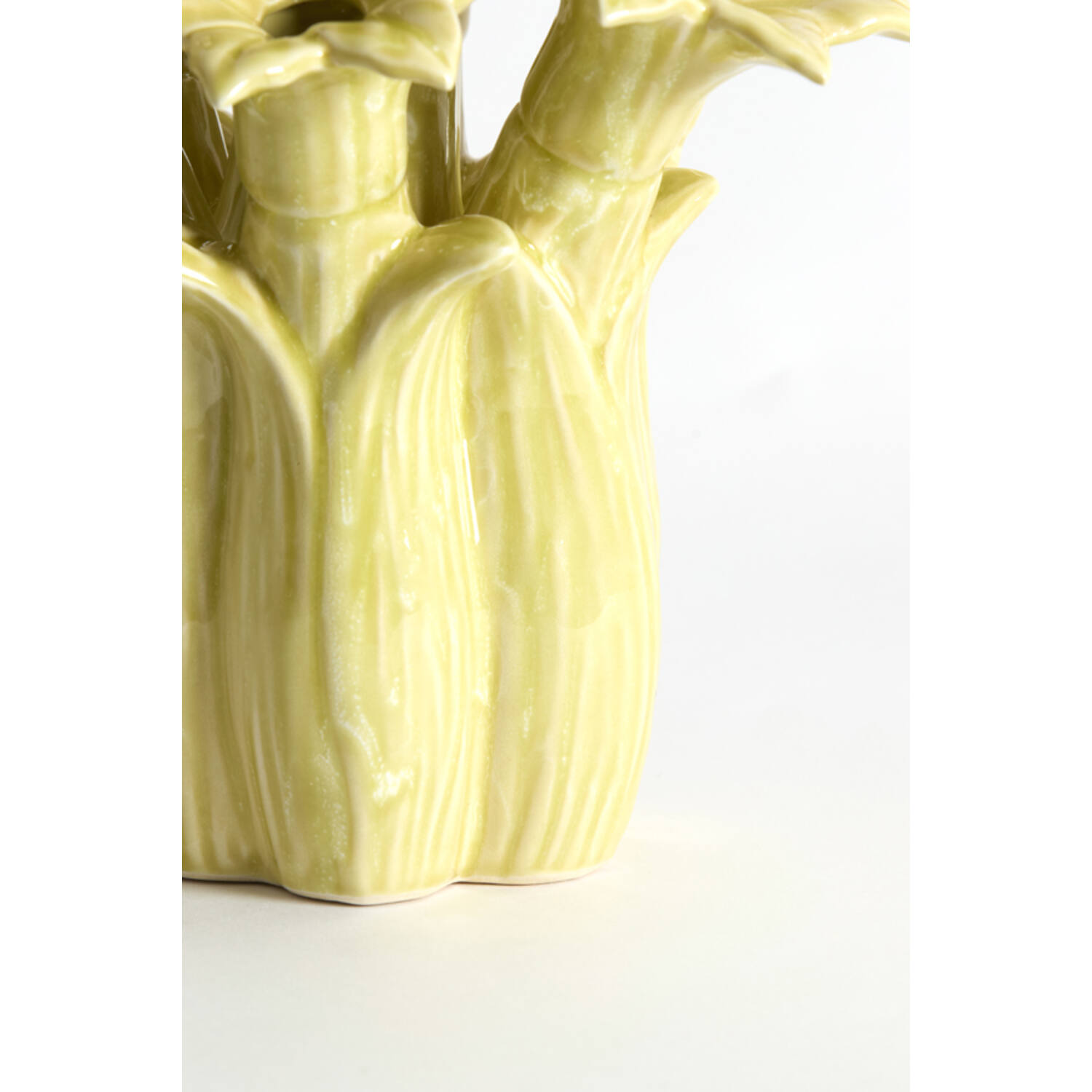 Vase deco Ø21,5x23,5 cm SAMPAGA ceramics yellow-green