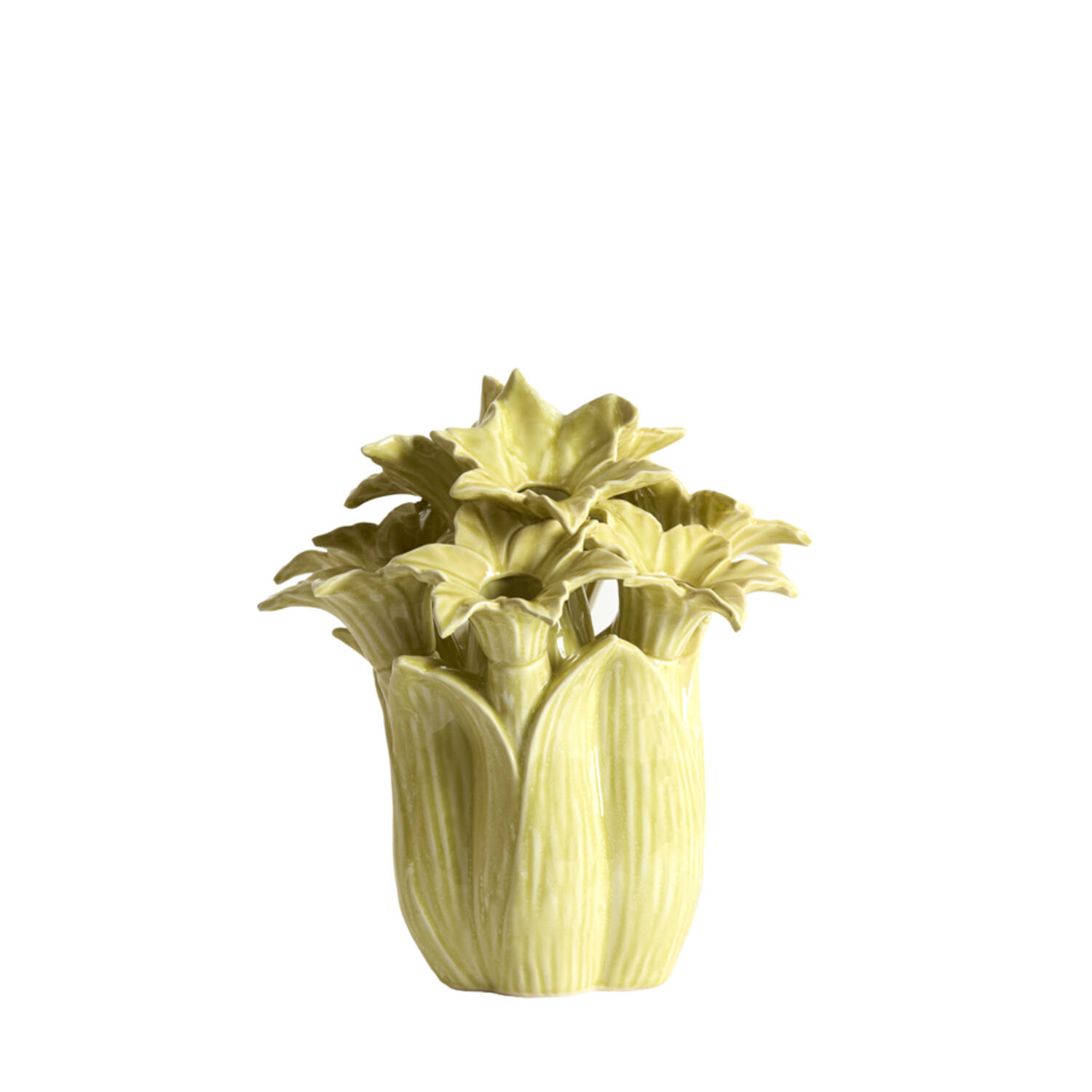 Vase deco Ø26,5x28 cm SAMPAGA ceramics yellow-green