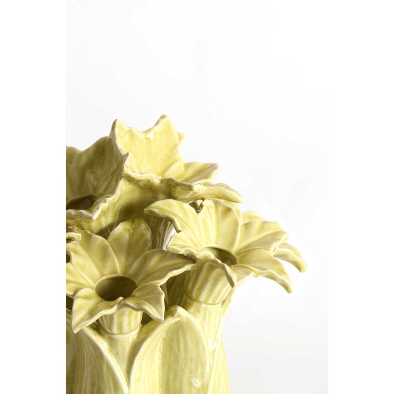 Vase deco Ø26,5x28 cm SAMPAGA ceramics yellow-green