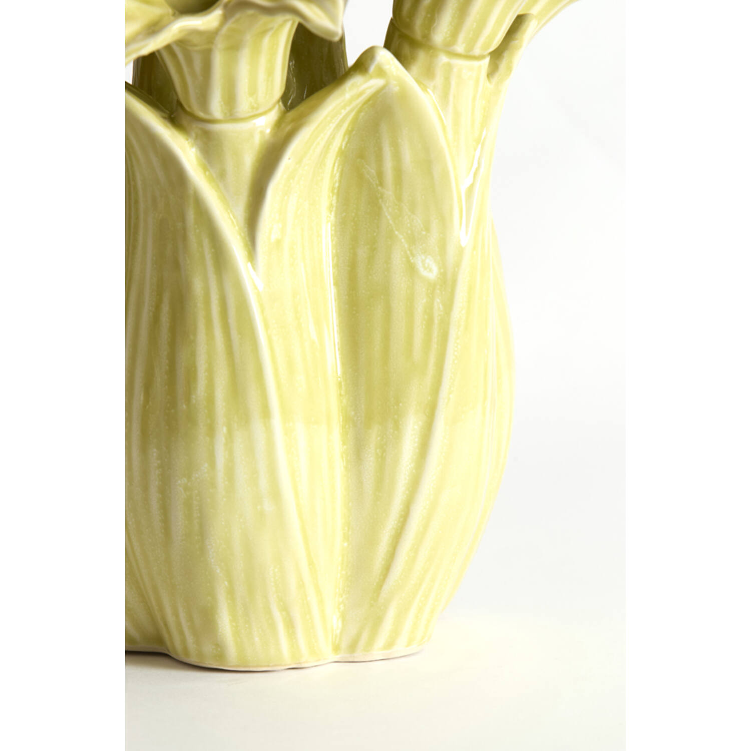 Vase deco Ø26,5x28 cm SAMPAGA ceramics yellow-green