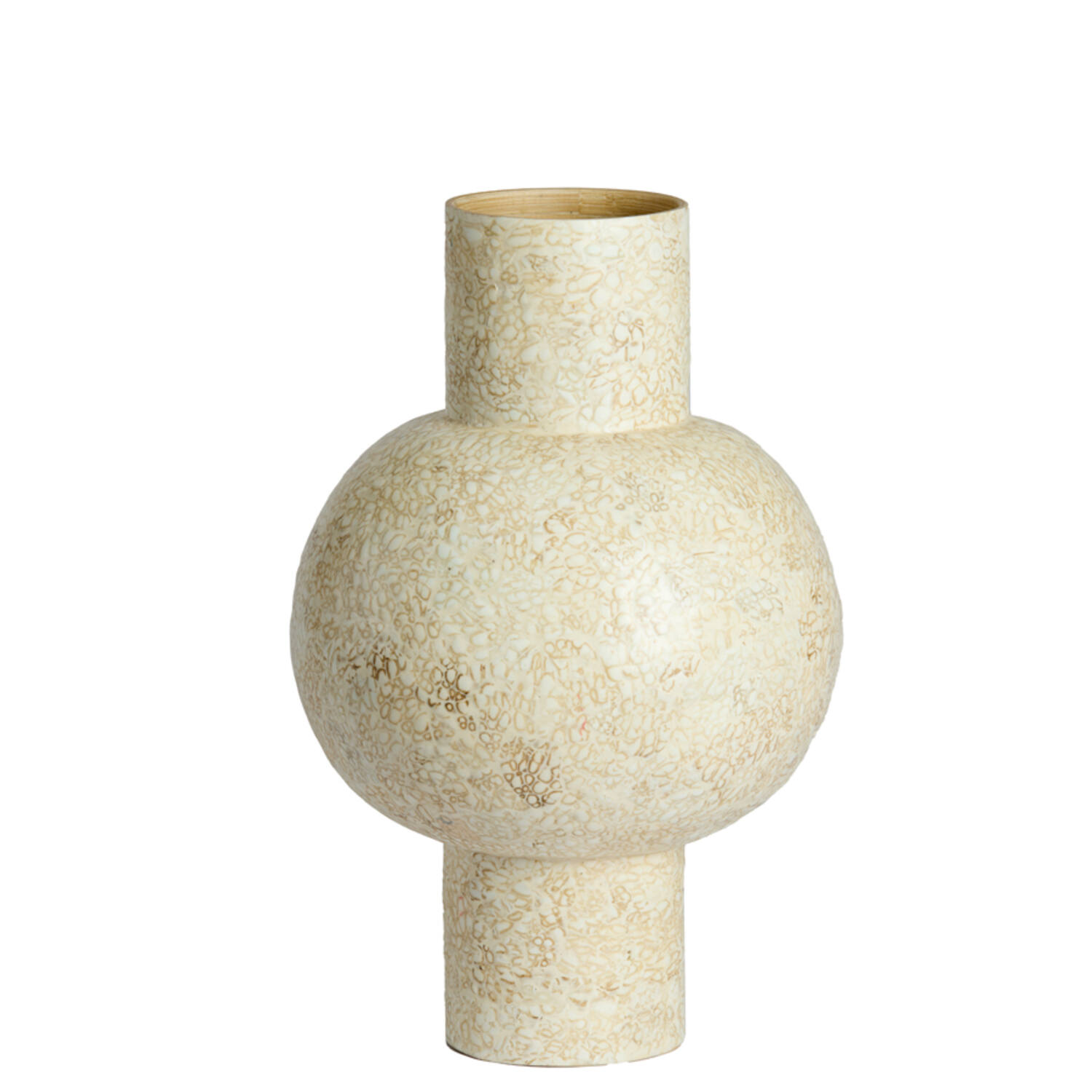 Vase deco Ø30x45 cm GIRONA bamboo cream