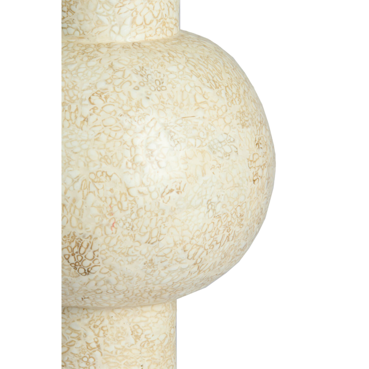 Vase deco Ø30x45 cm GIRONA bamboo cream