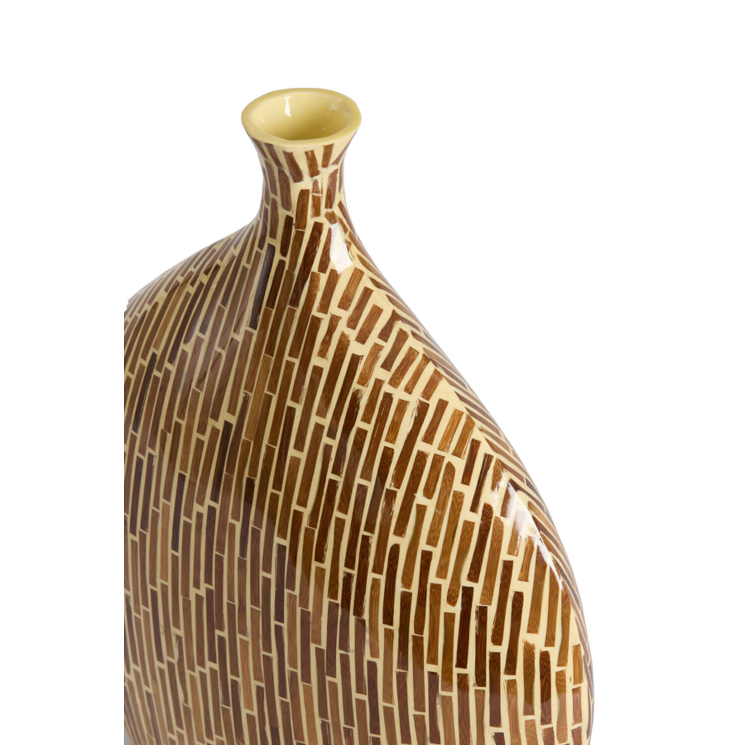 Vase deco 25x11x32 cm LORCA bamboo brown