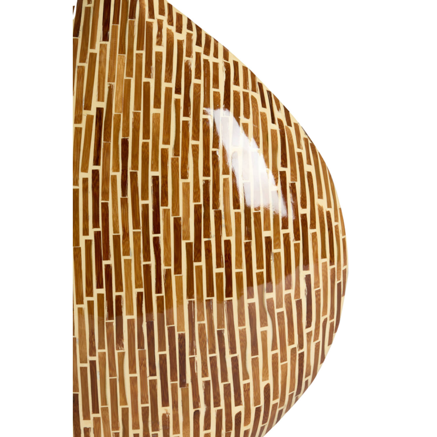 Vase deco 33x13x38 cm LORCA bamboo brown