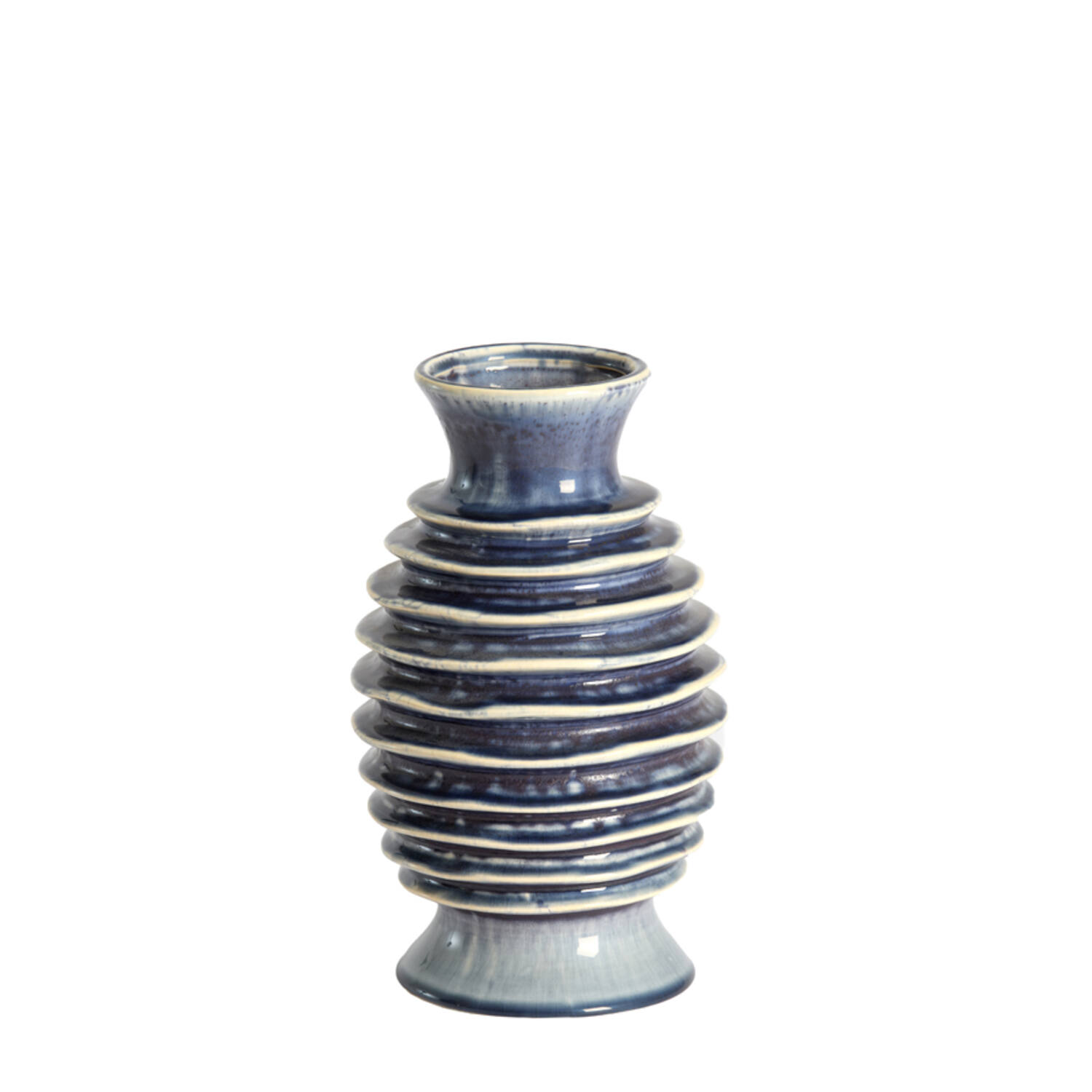 Vase deco Ø17,5x30 cm PREDOSA ceramics blue