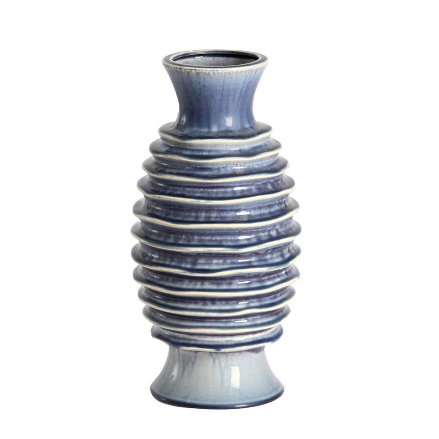 Vase deco Ø20x40,5 cm PREDOSA ceramics blue