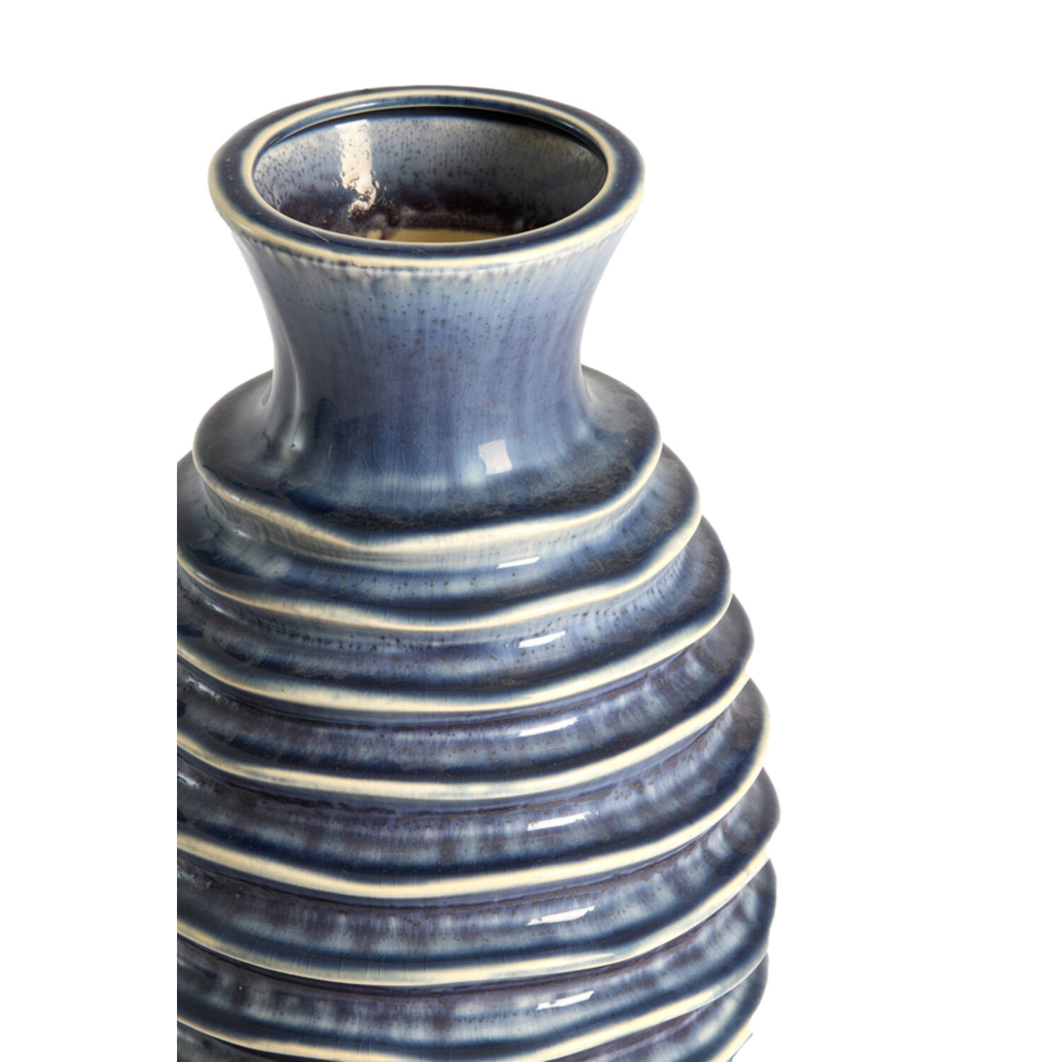 Vase deco Ø20x40,5 cm PREDOSA ceramics blue