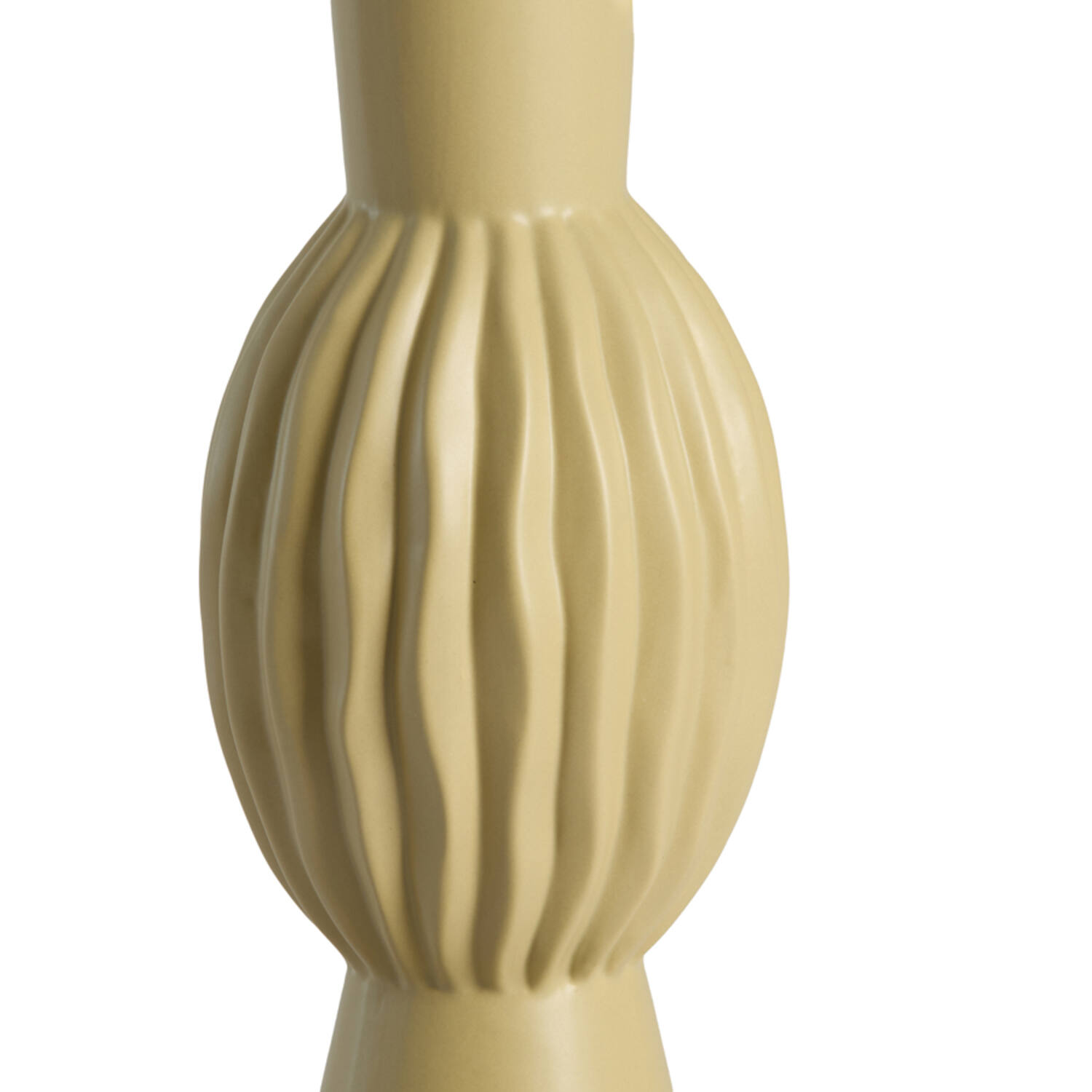 Vase deco Ø13,5x33 cm SUZZARA ceramics light olive green