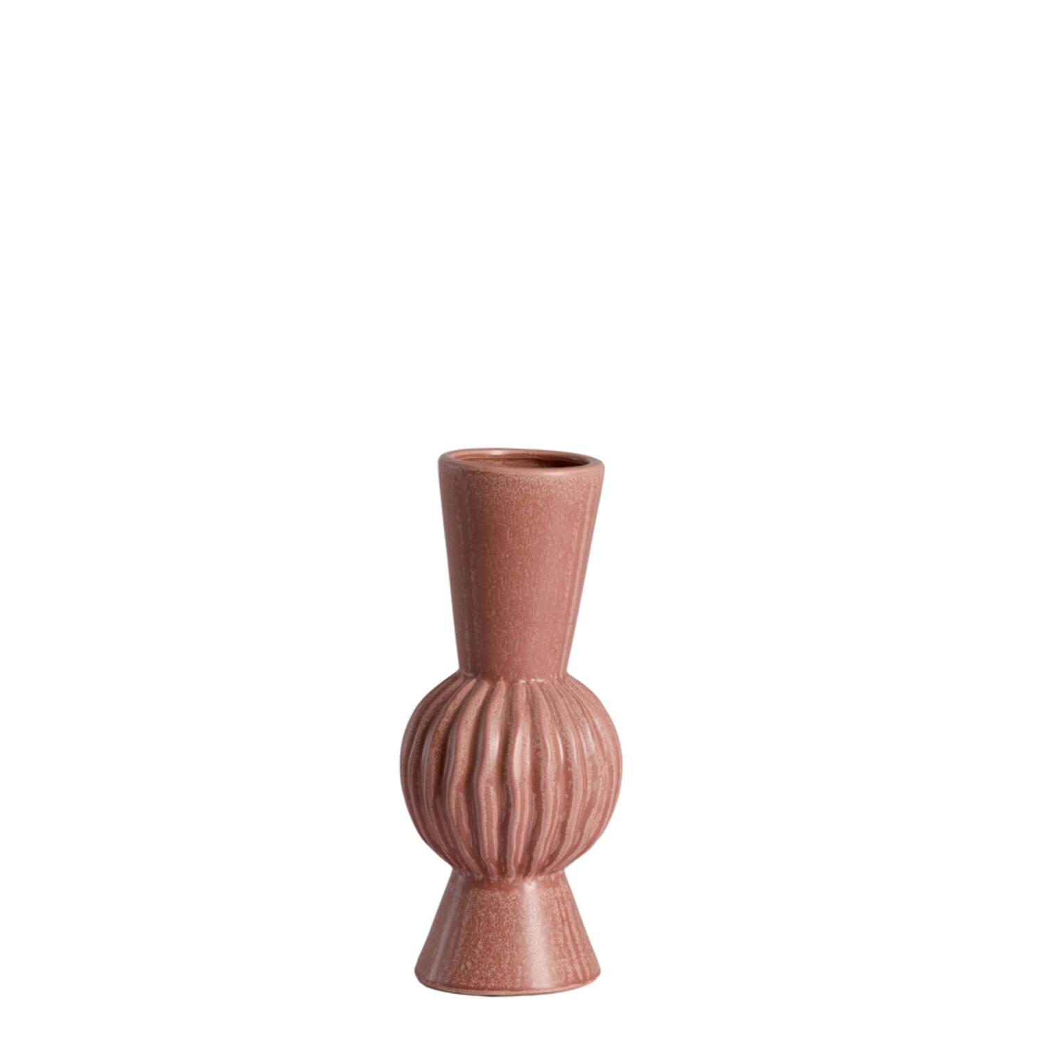 Vase deco Ø13,5x33 cm SUZZARA ceramics old pink