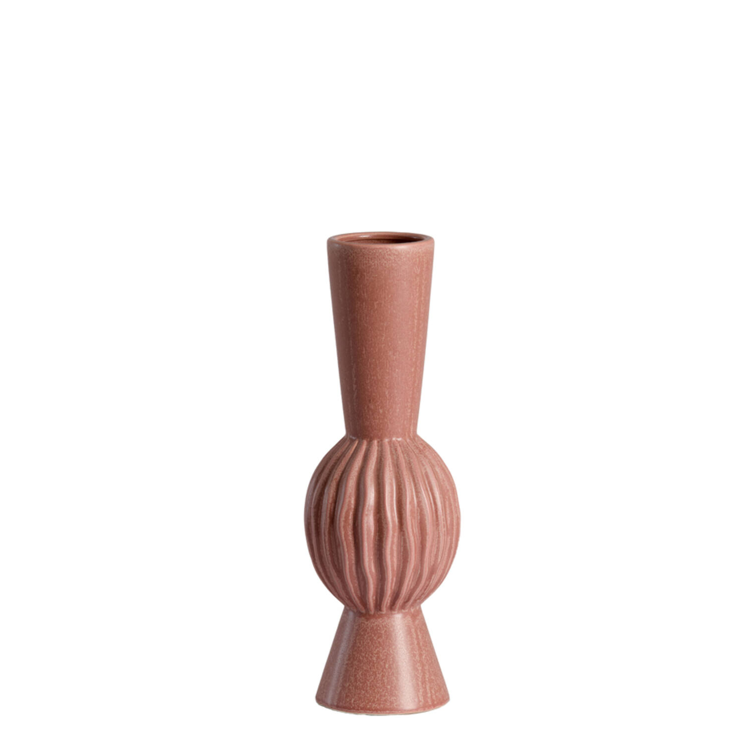 Vase deco Ø13,5x40,5 cm SUZZARA ceramics old pink