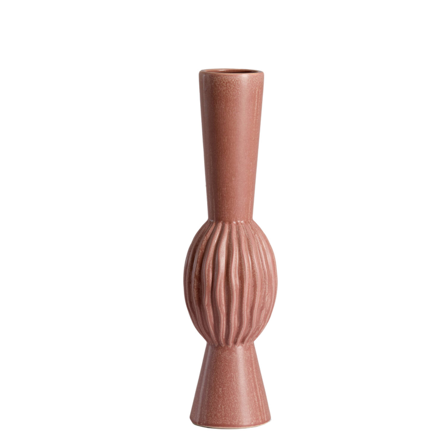 Vase deco Ø13,5x51 cm SUZZARA ceramics old pink