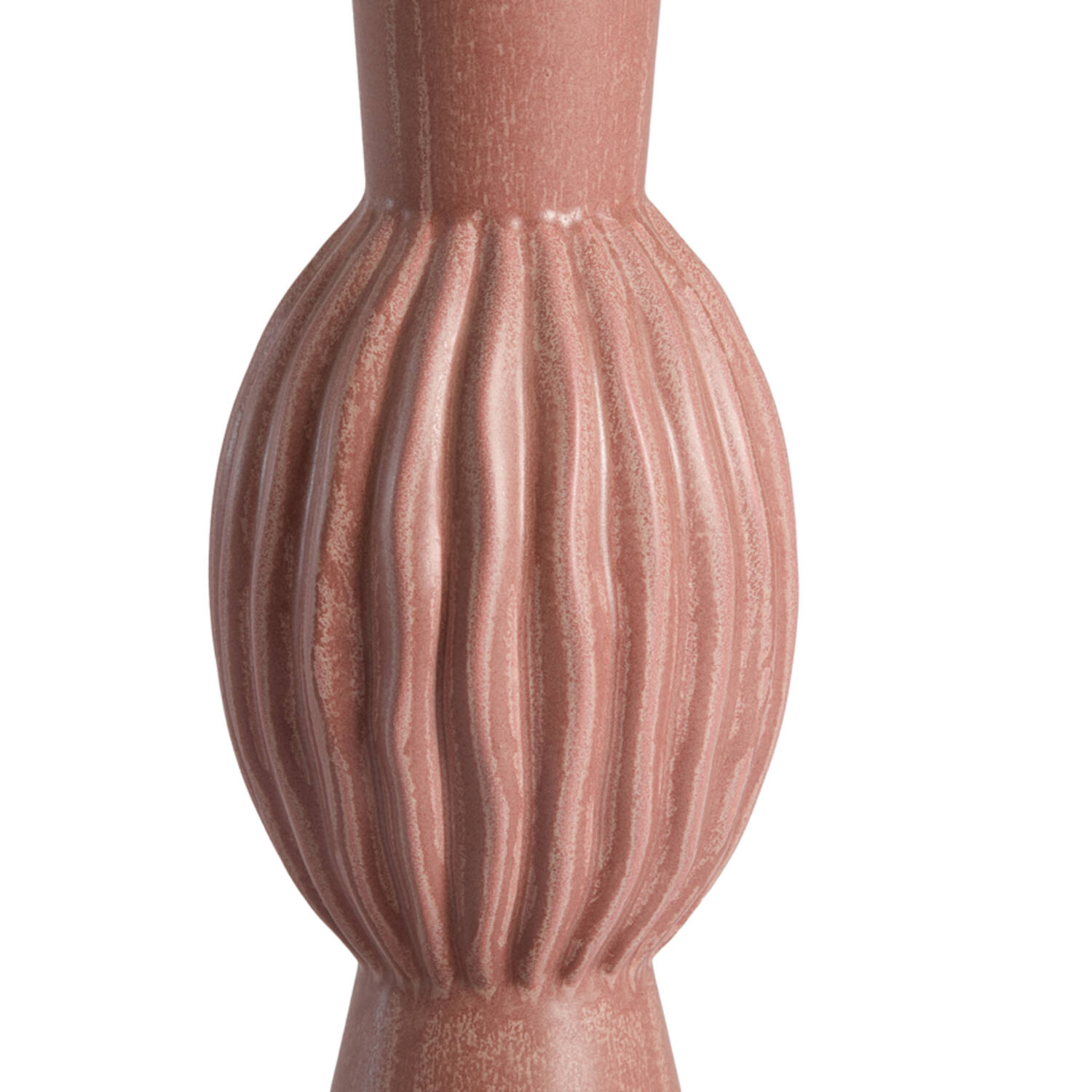 Vase deco Ø13,5x51 cm SUZZARA ceramics old pink