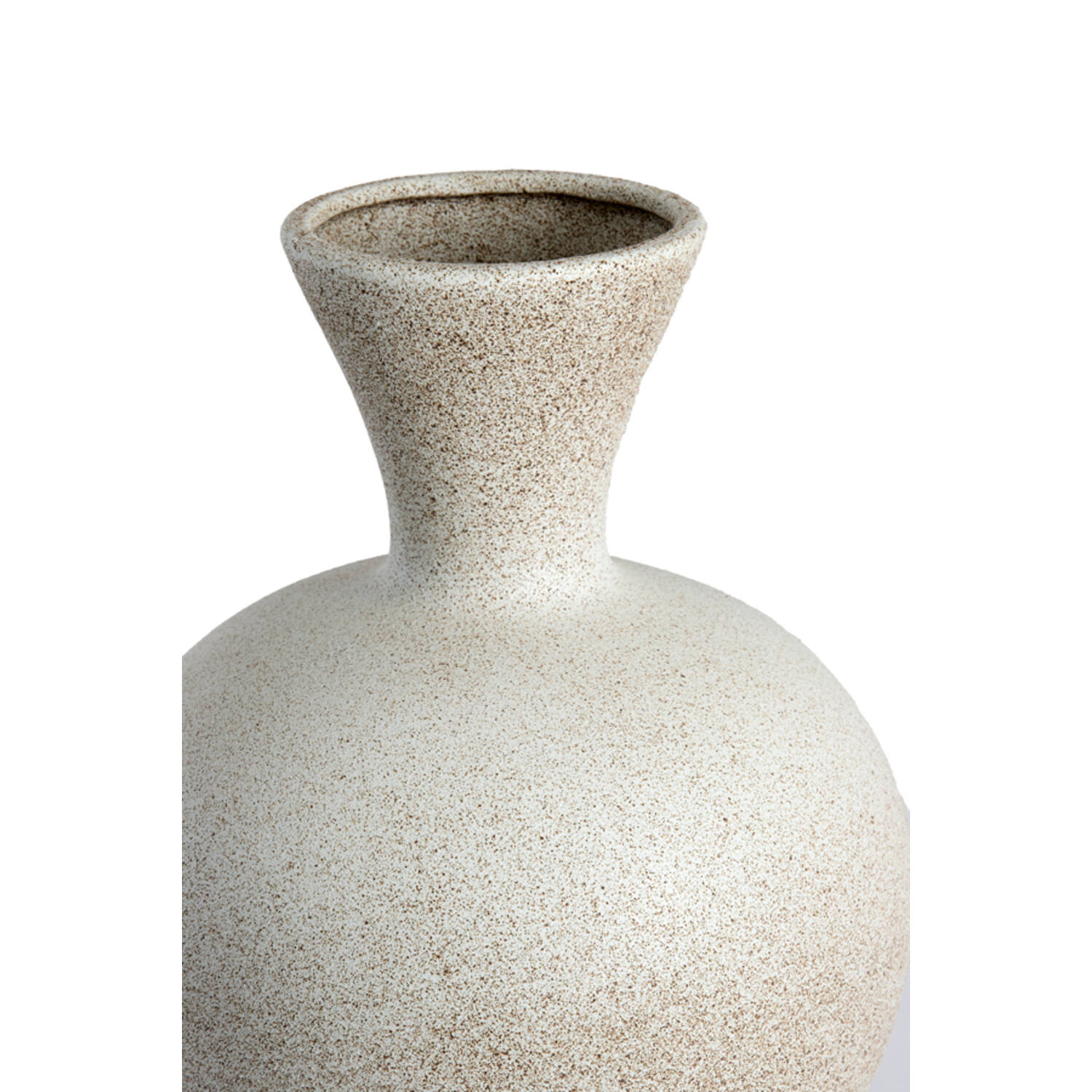 Vase deco Ø25x38,5 cm SULMONA ceramics matt cream