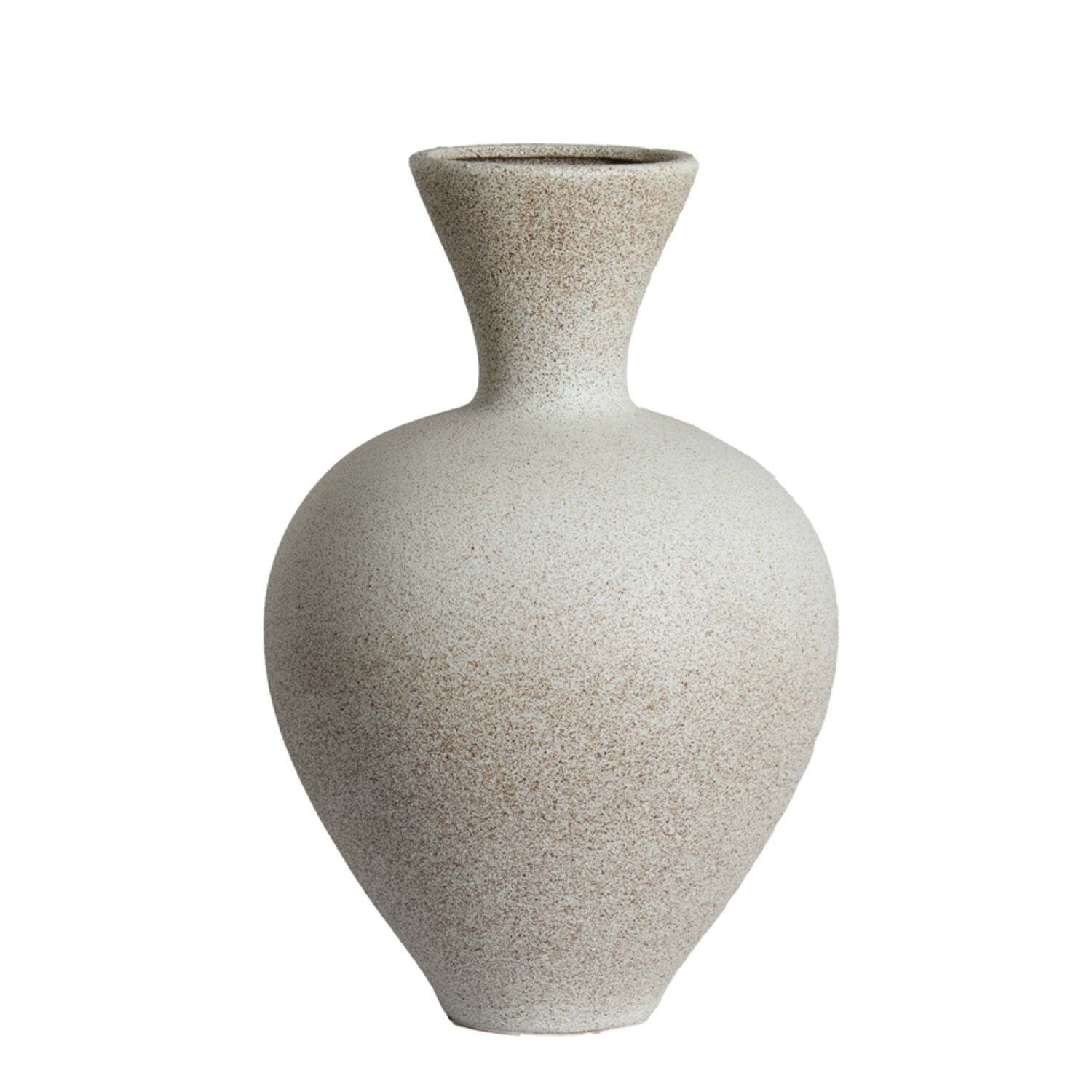 Vase deco Ø31,5x48,5 cm SULMONA ceramics matt cream