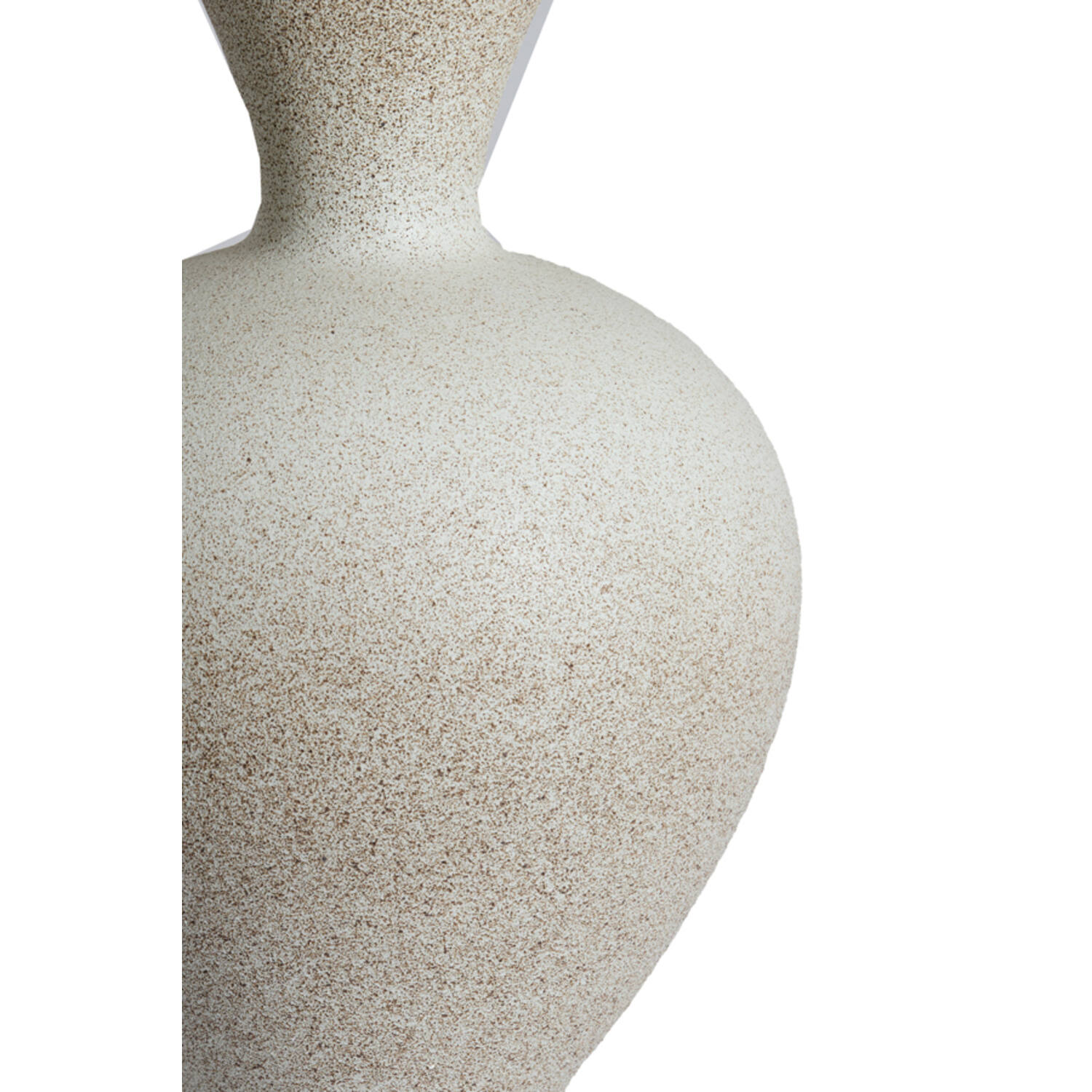 Vase deco Ø31,5x48,5 cm SULMONA ceramics matt cream