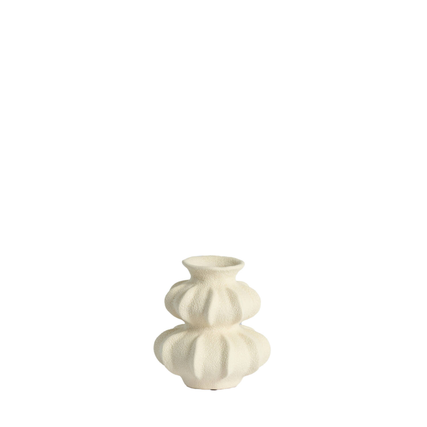 Vase deco Ø17x18,5 cm SPOTORNO ceramics matt cream